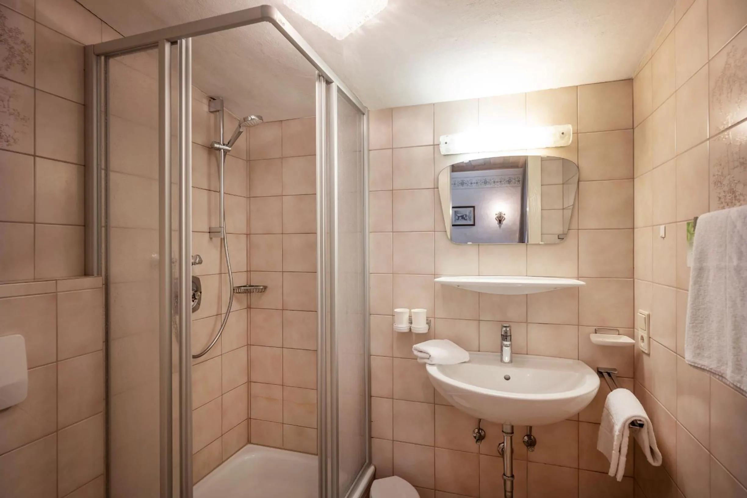 Bathroom in Hotel Pension Alpengruß