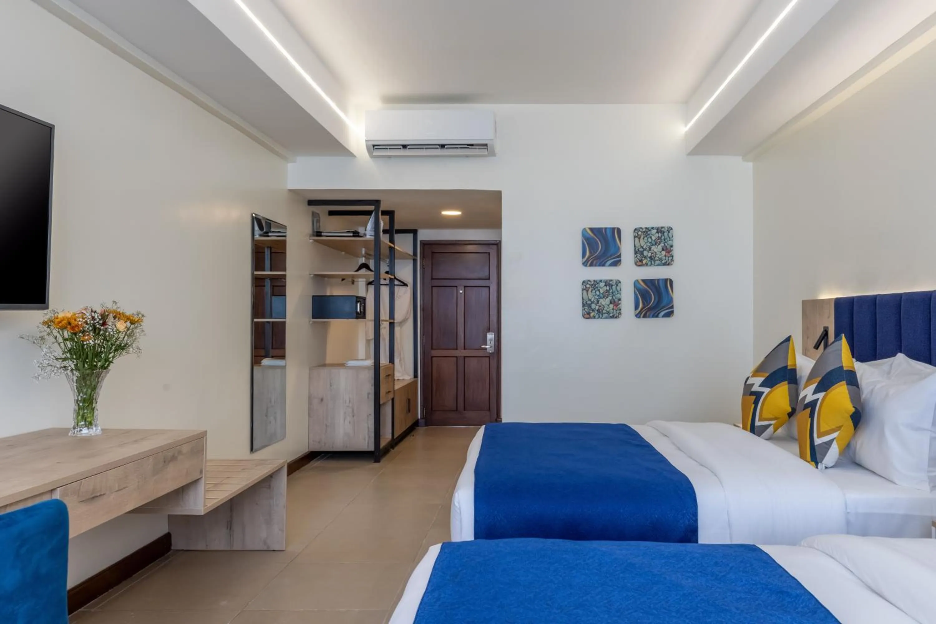 Bed in Premium Inn Mombasa City