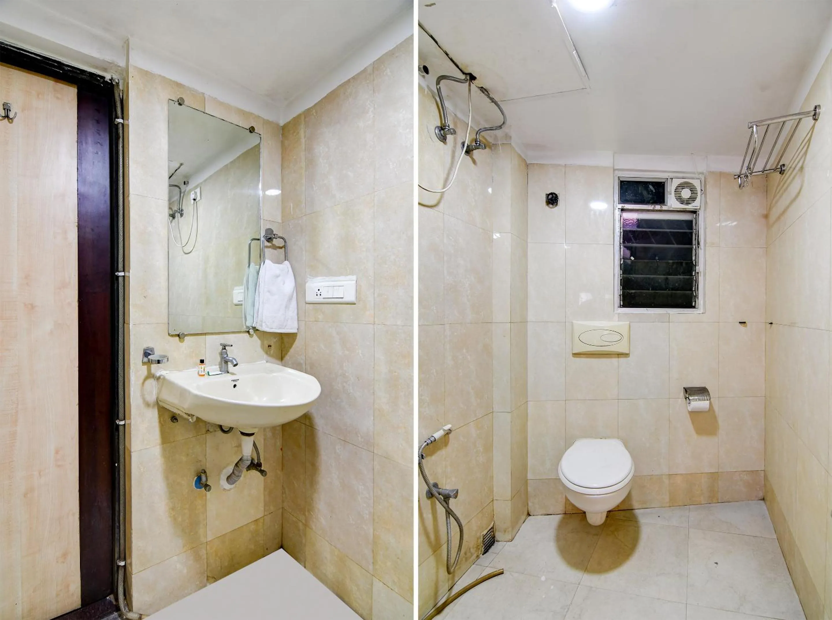 Shower in Hotel Q Inn