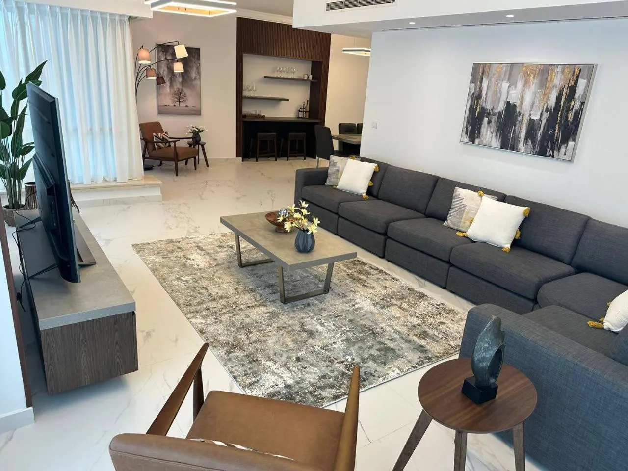 TV and multimedia in Al Mesk Tower - Dubai Marina by Golden Casa