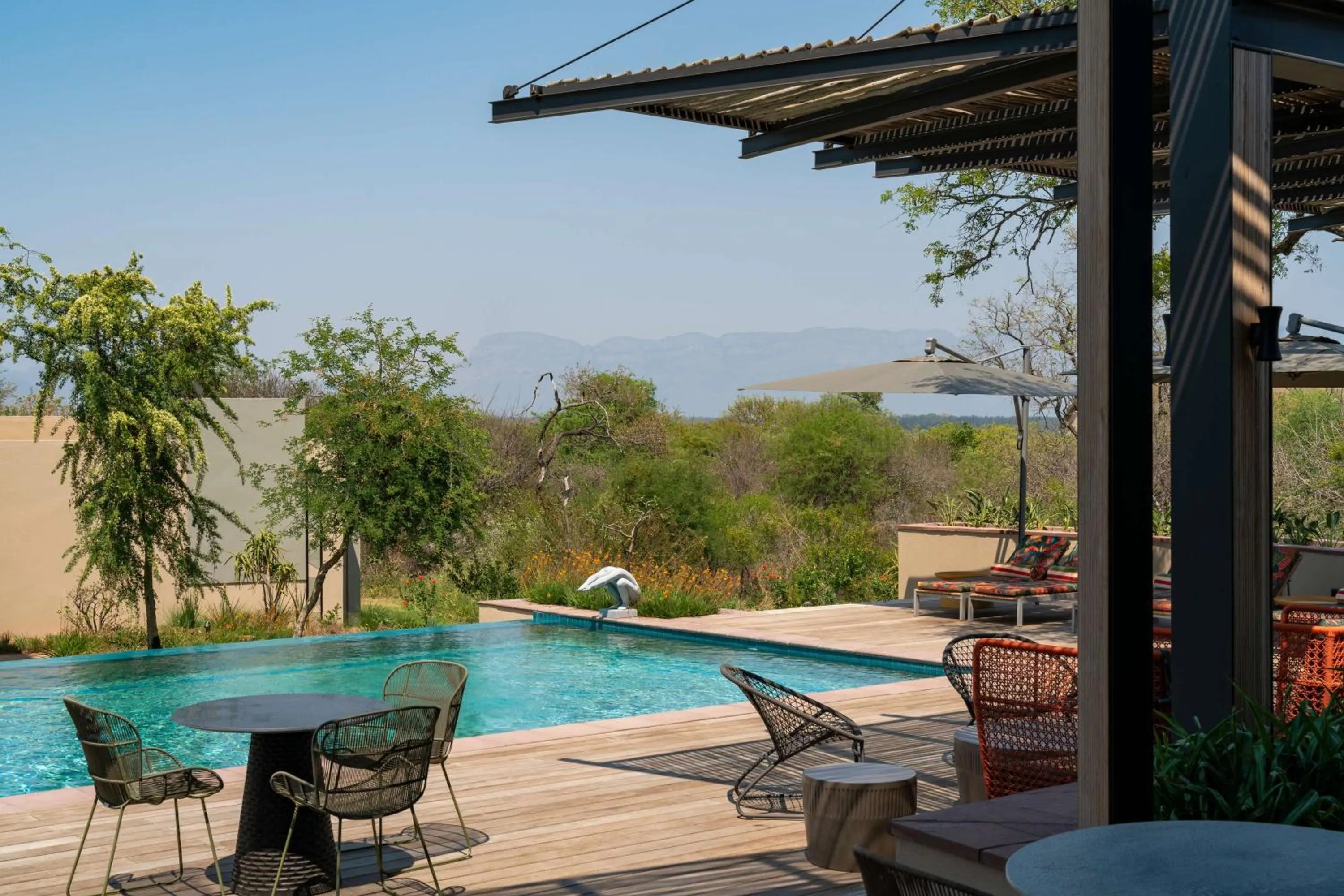 Pool view in Radisson Safari Hotel Hoedspruit