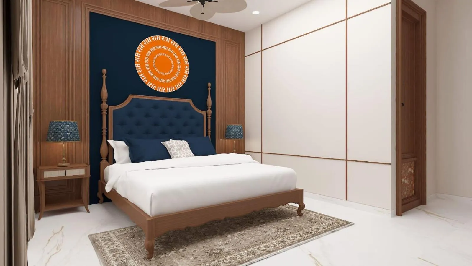 Bed in Shri Ram Paying Guest House Premium Rooms