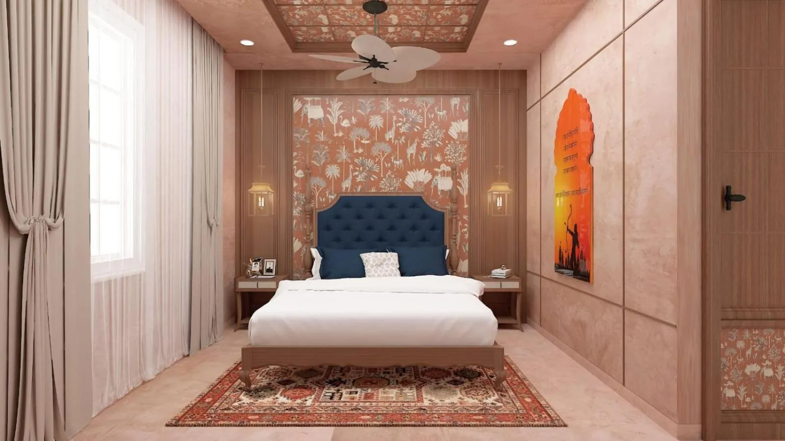 Bed in Shri Ram Paying Guest House Premium Rooms