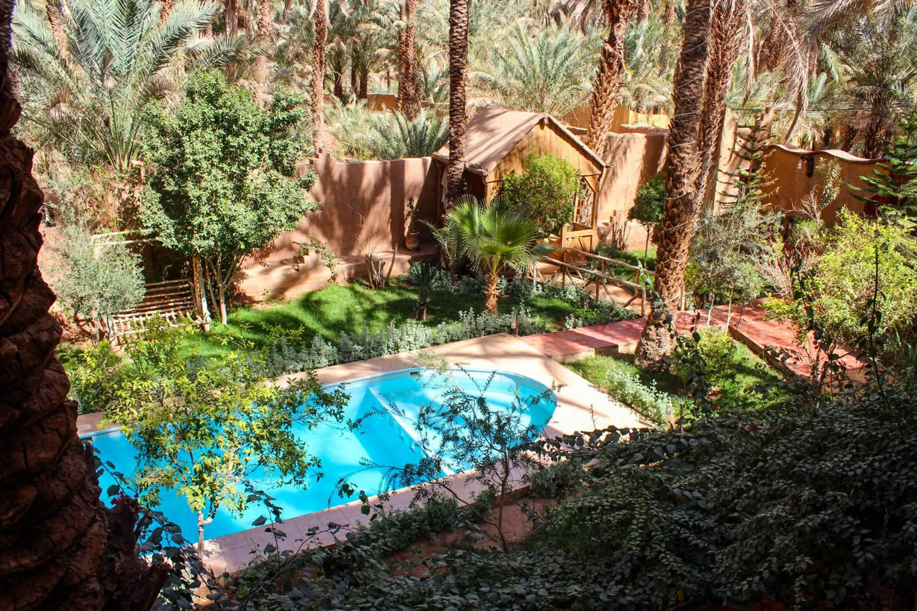 Pool view in Riad Soleil du Monde