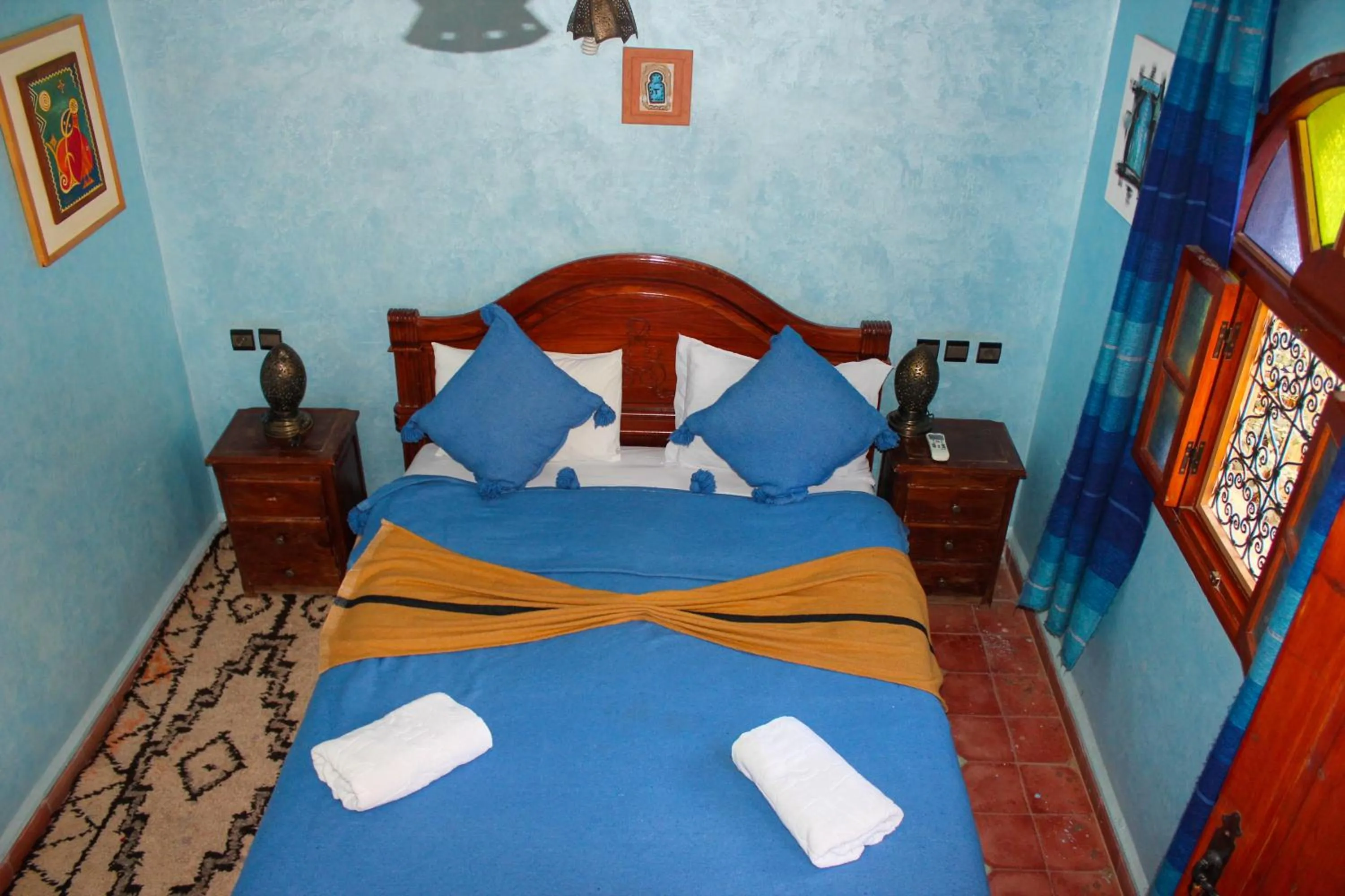 Bedroom, Bed in Riad Soleil du Monde