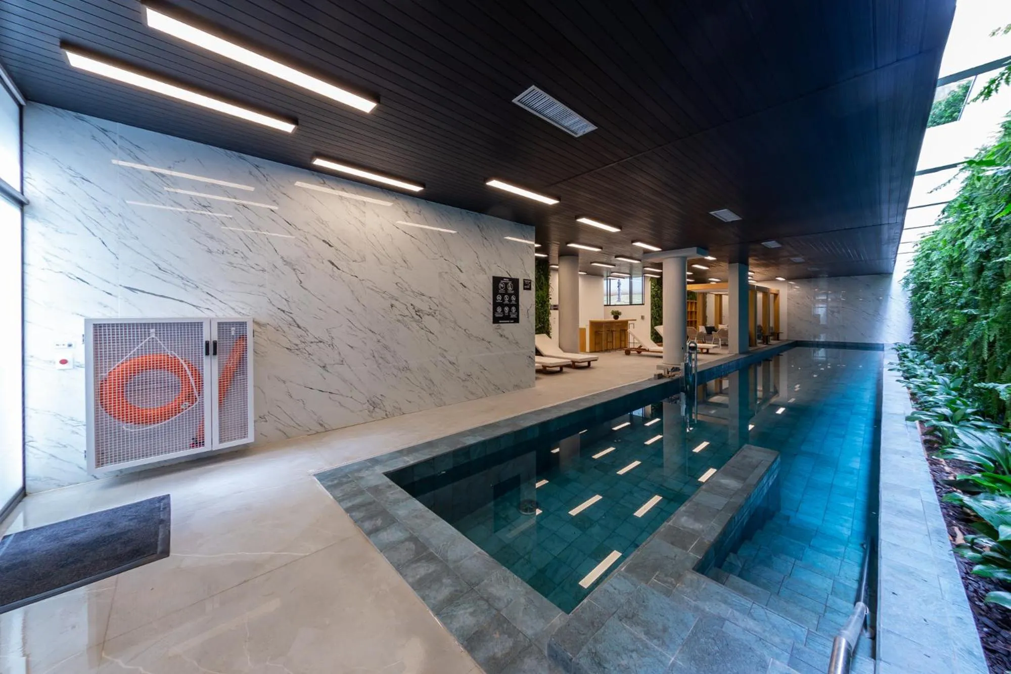 Pool view in Charlie Nik Vila Mariana