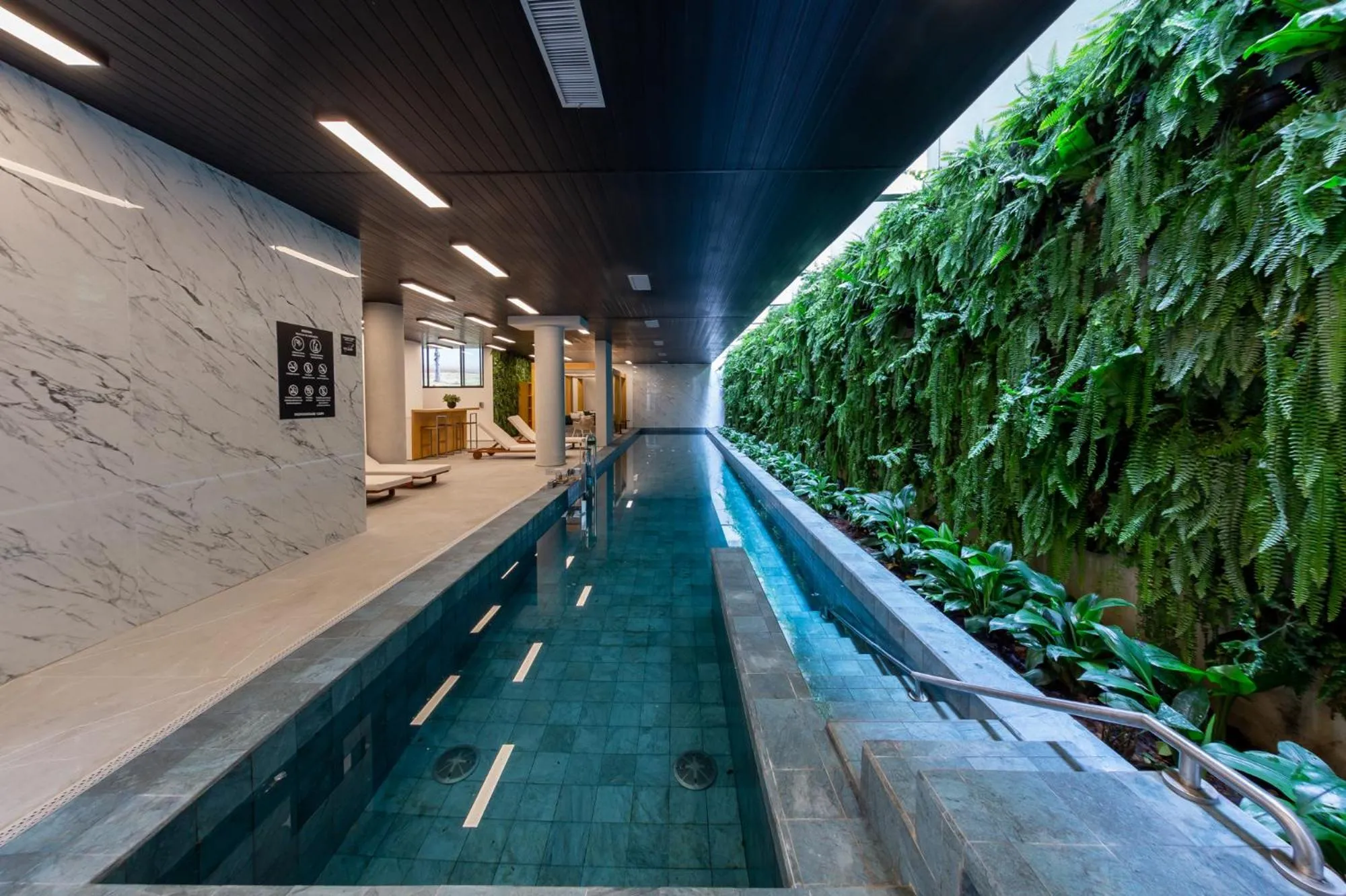 Pool view in Charlie Nik Vila Mariana
