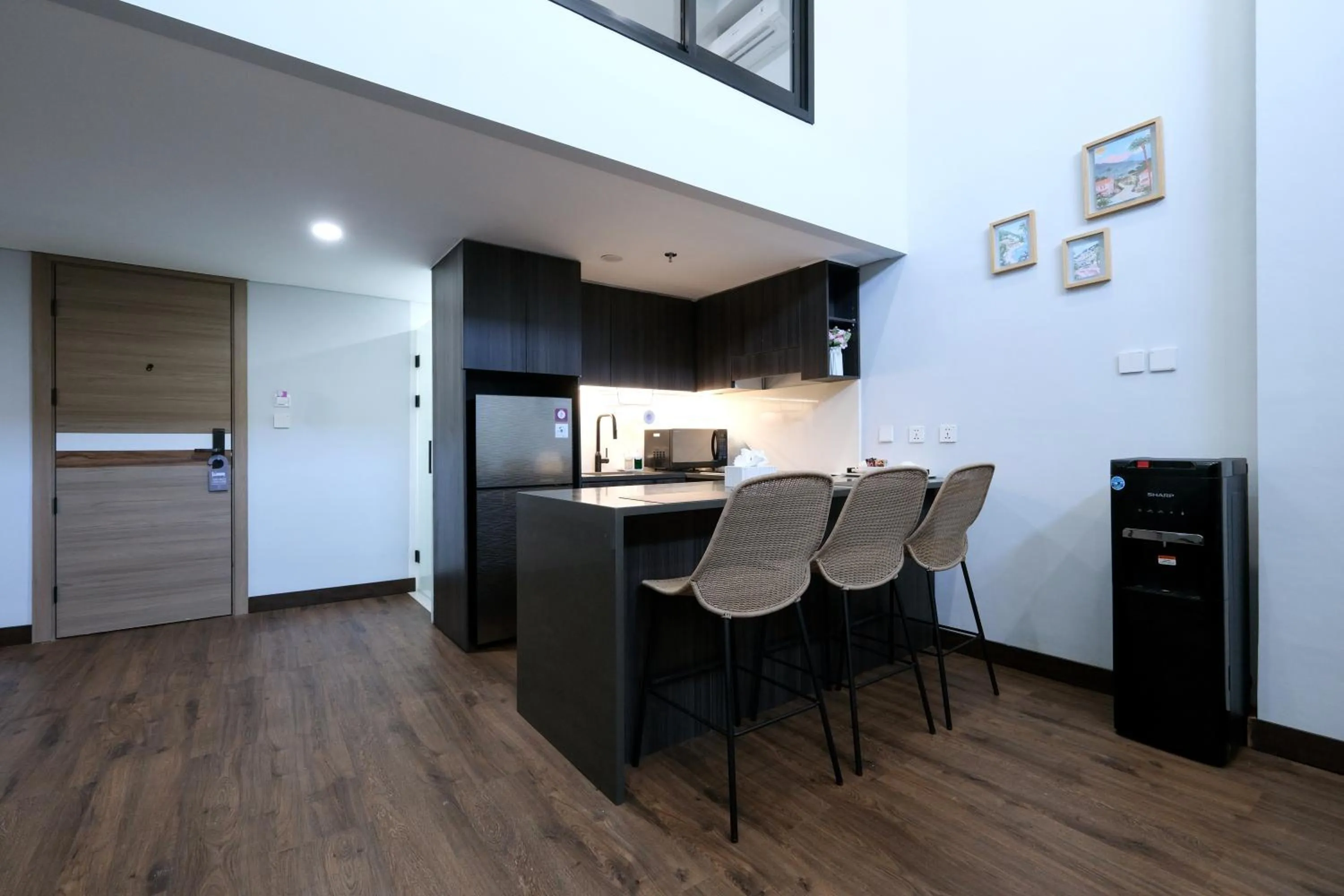 Kitchen or kitchenette in Aster Apartment Bali