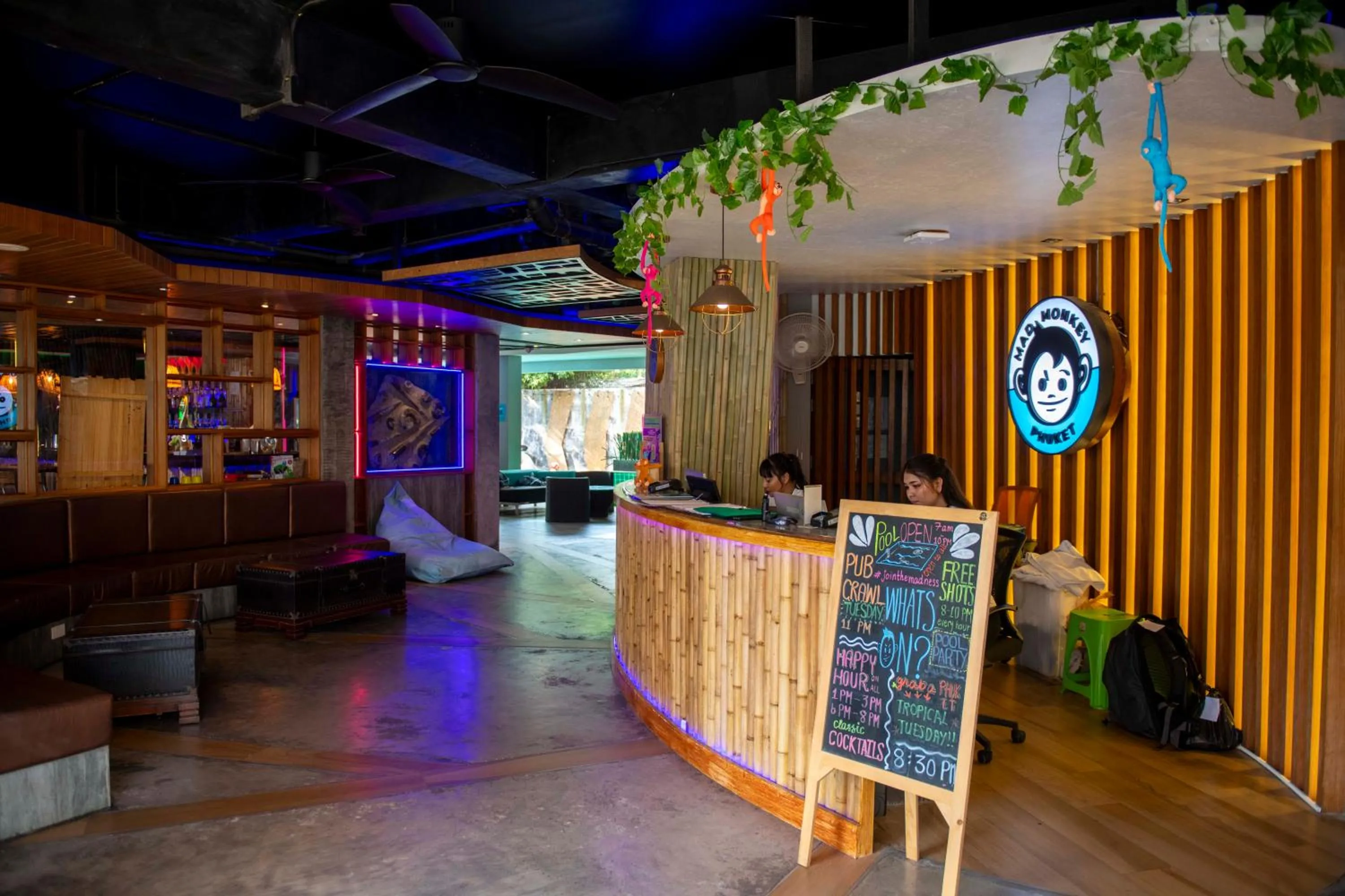 Lobby or reception in Mad Monkey Phuket