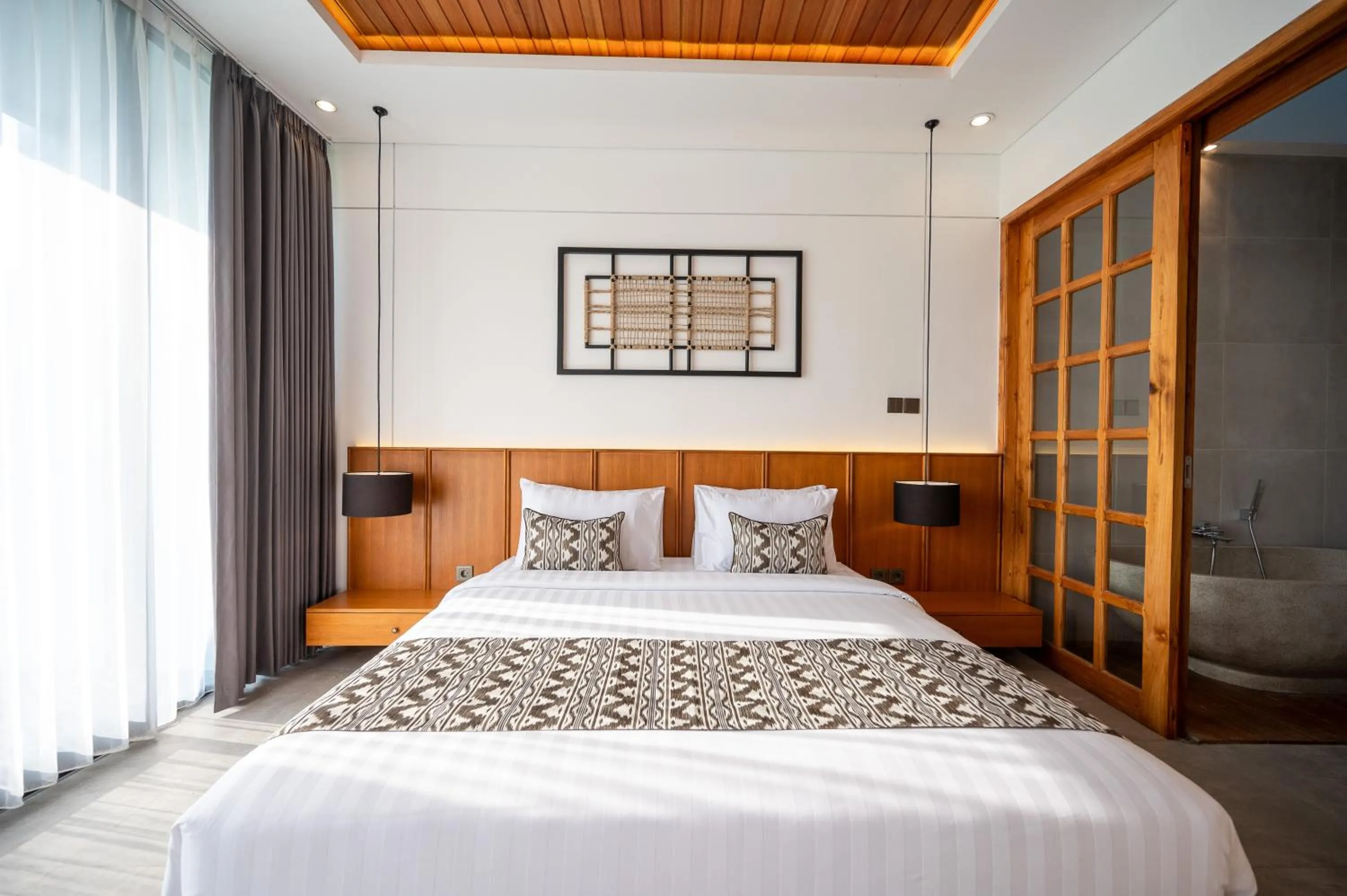 Bed in Kairos Villa Ubud by Omkara Experience