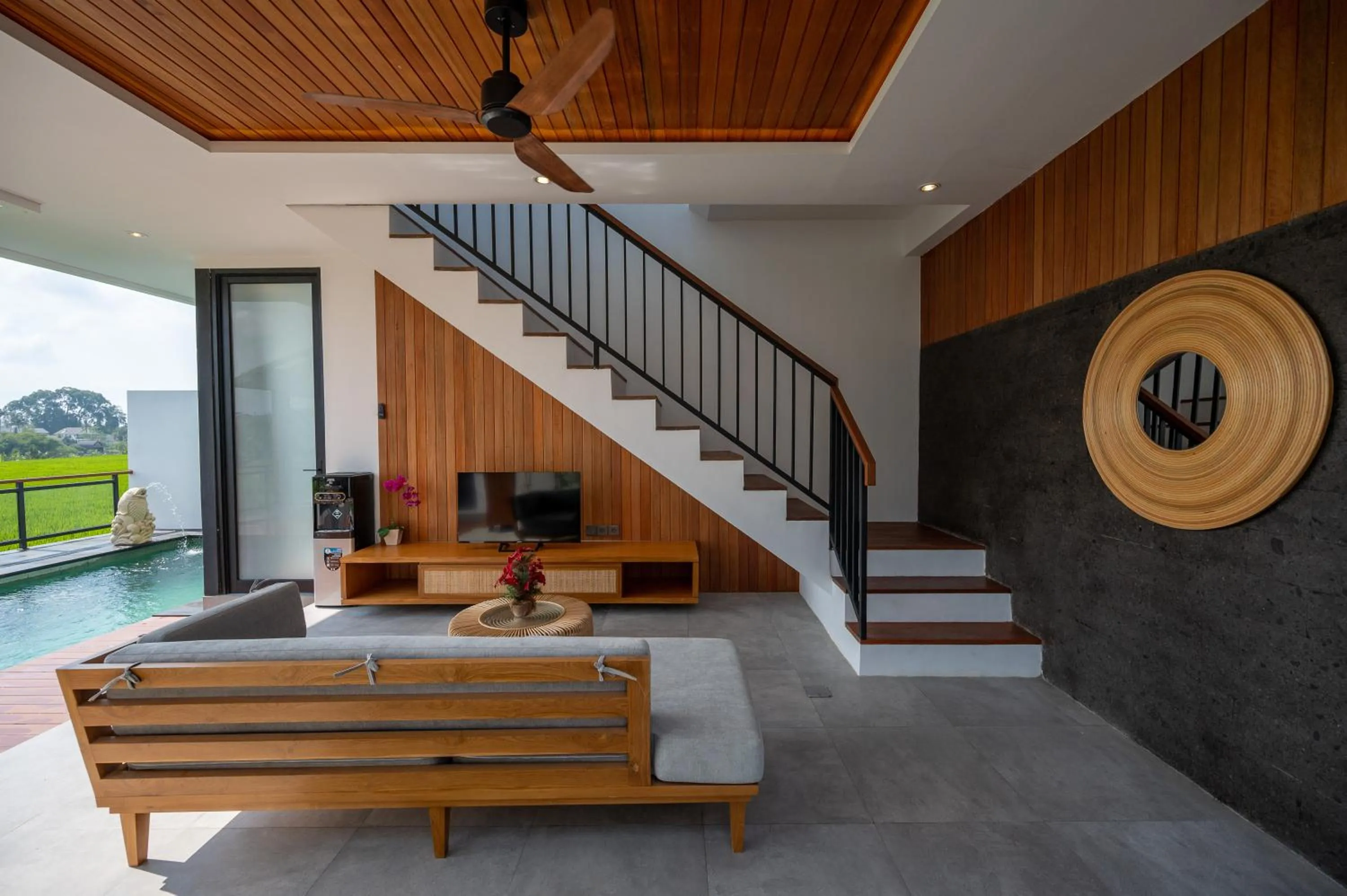 Living room in Kairos Villa Ubud by Omkara Experience