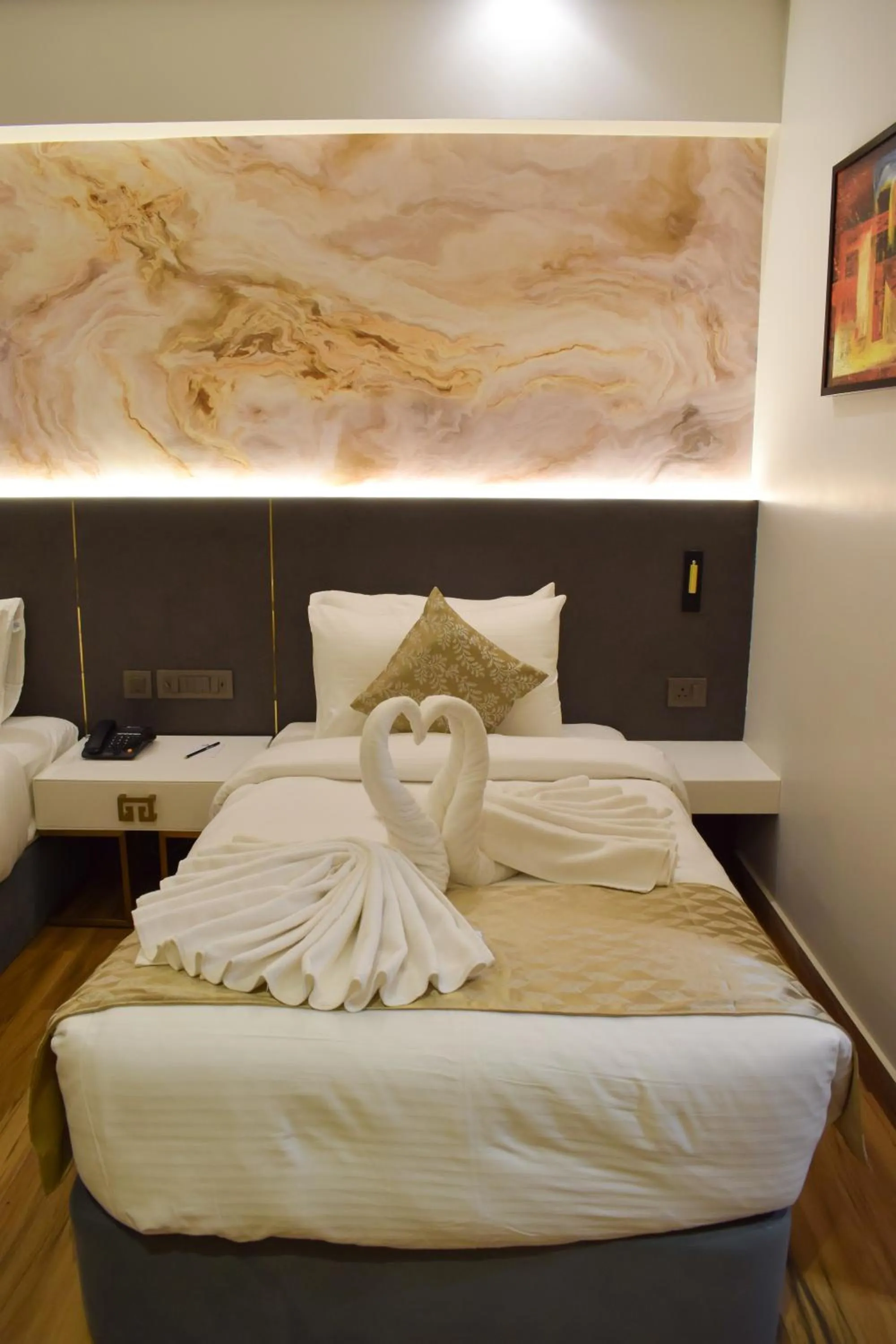 Bed in Tulip Inn Shravasti