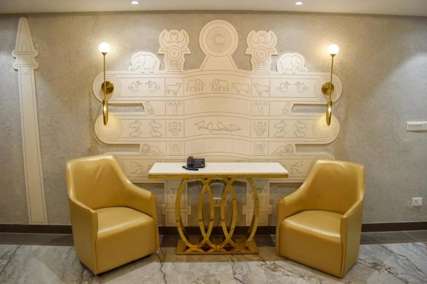 Seating area in Tulip Inn Shravasti