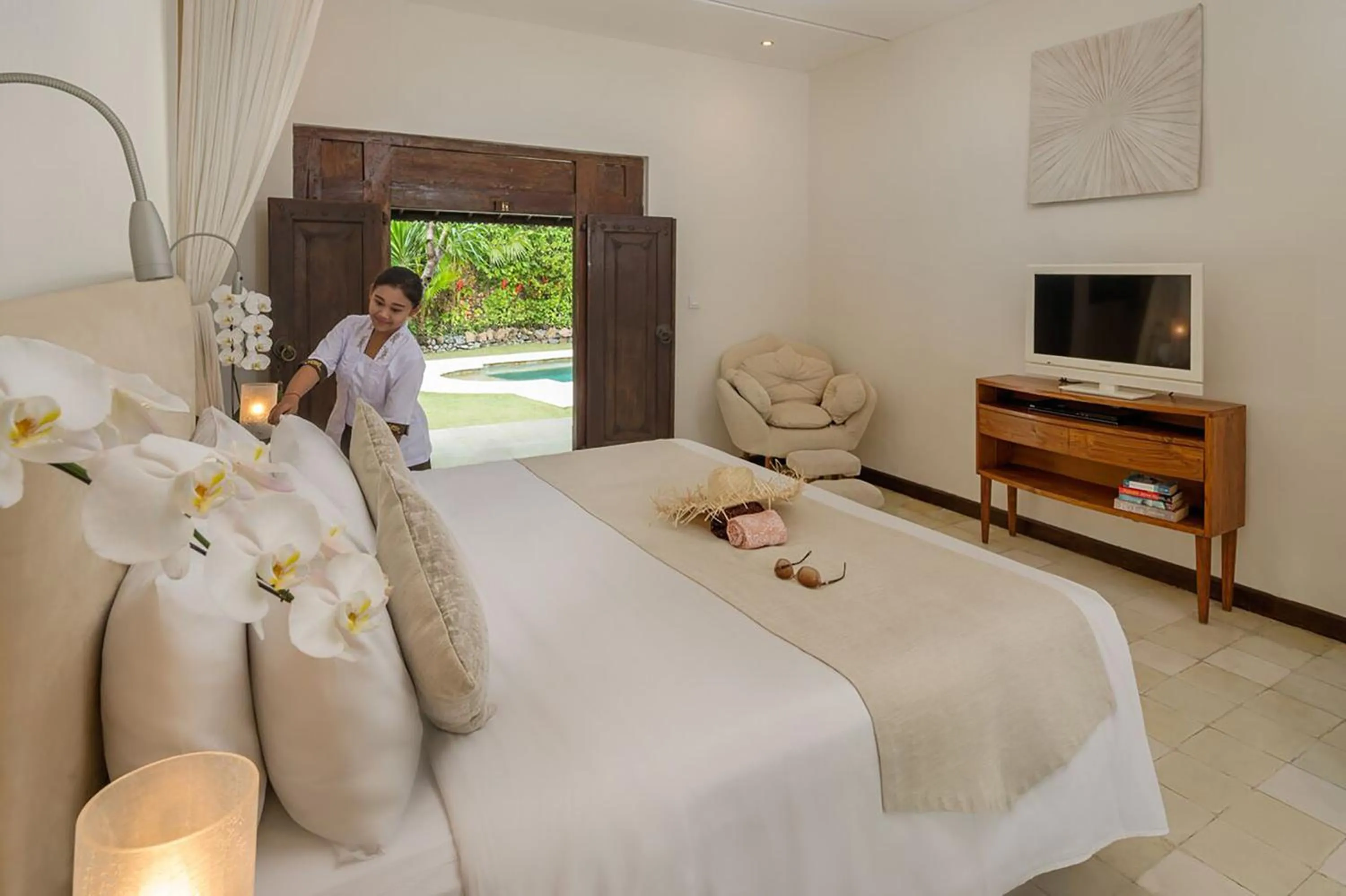TV and multimedia, Bed in Villa Kubu Seminyak