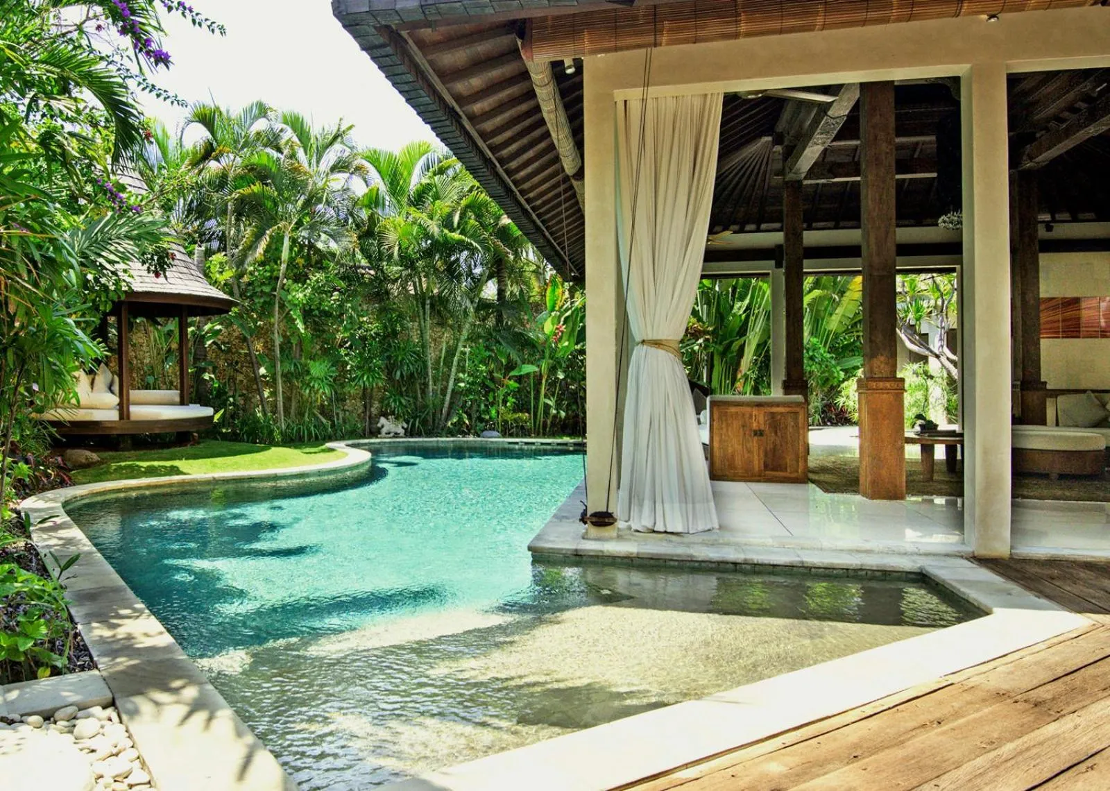 Pool view in Villa Kubu Seminyak