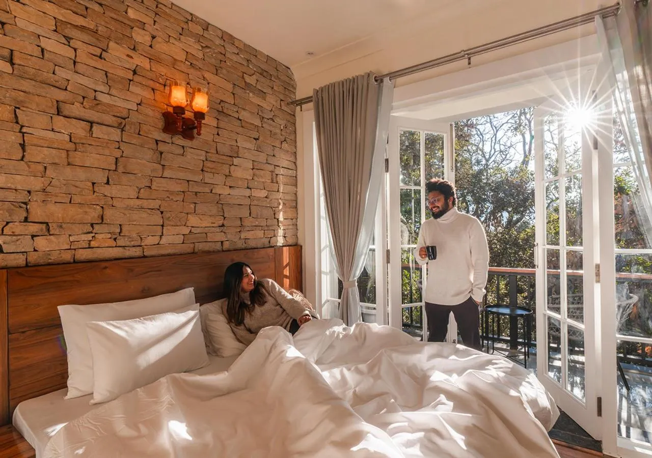 Bedroom, Bed in Moustache Bhimtal Luxuria, Nainital