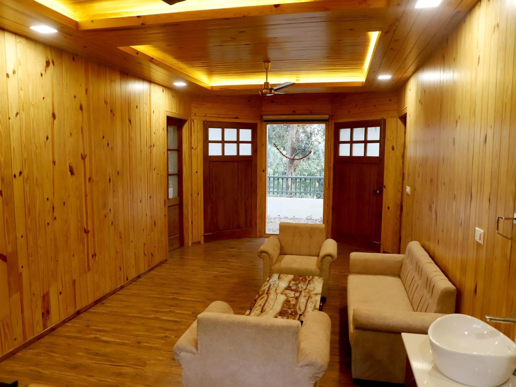 Living room in Moustache Bhimtal Luxuria, Nainital