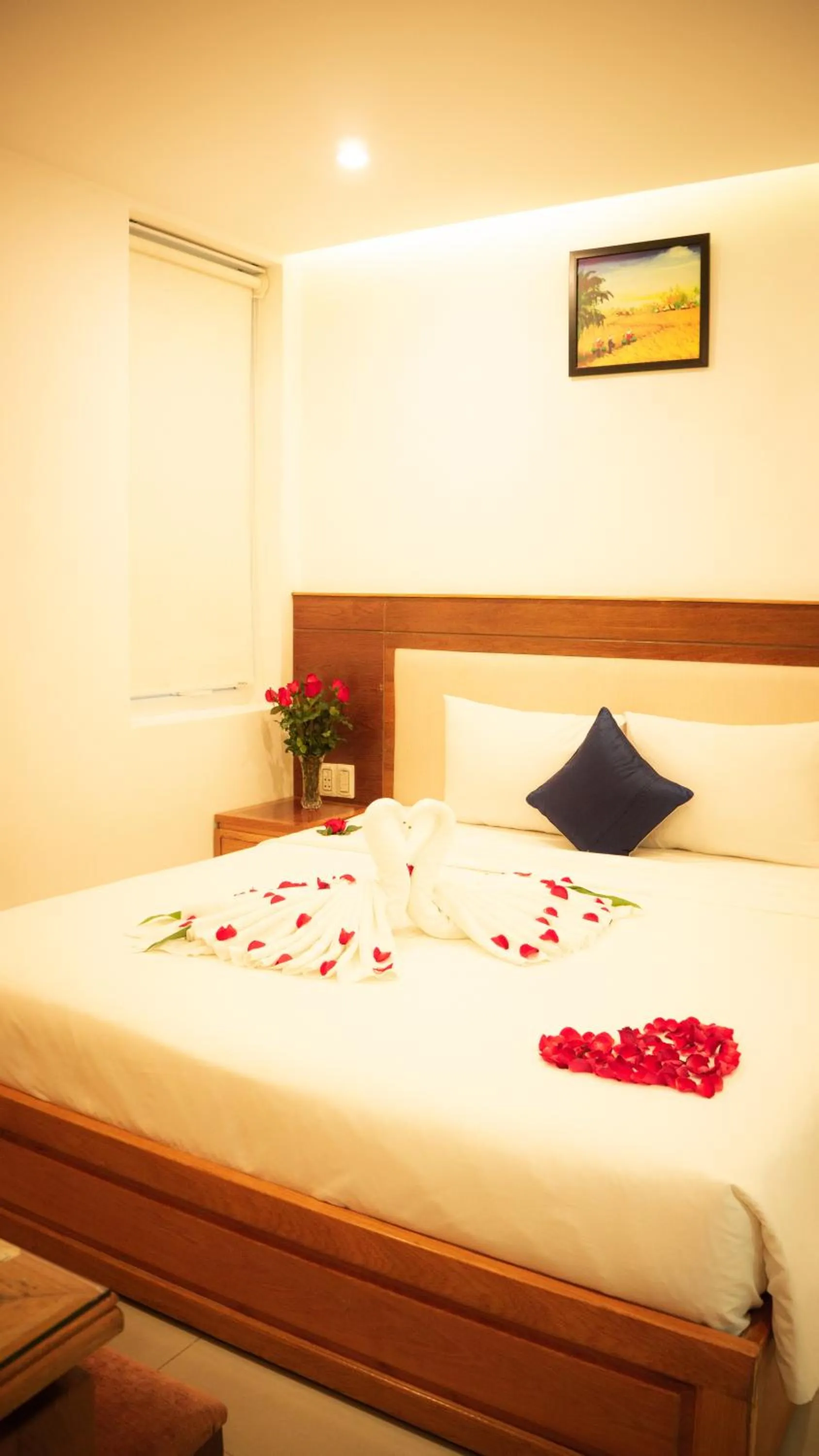 Bed in Sea Castle Hotel