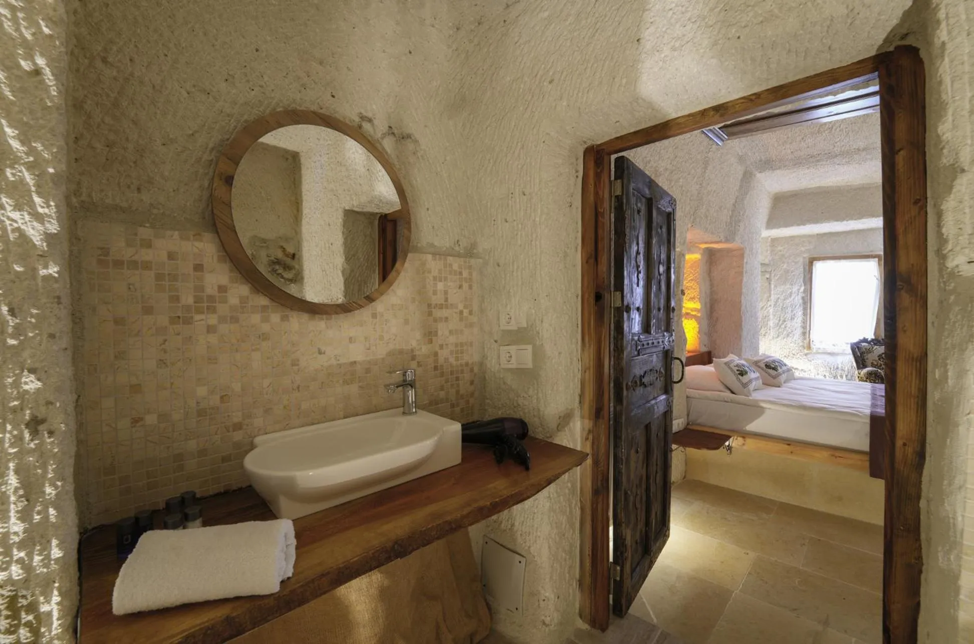 Bathroom in My Cave Suites