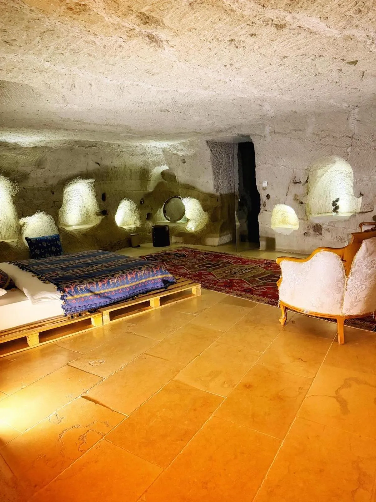 Living room in My Cave Suites
