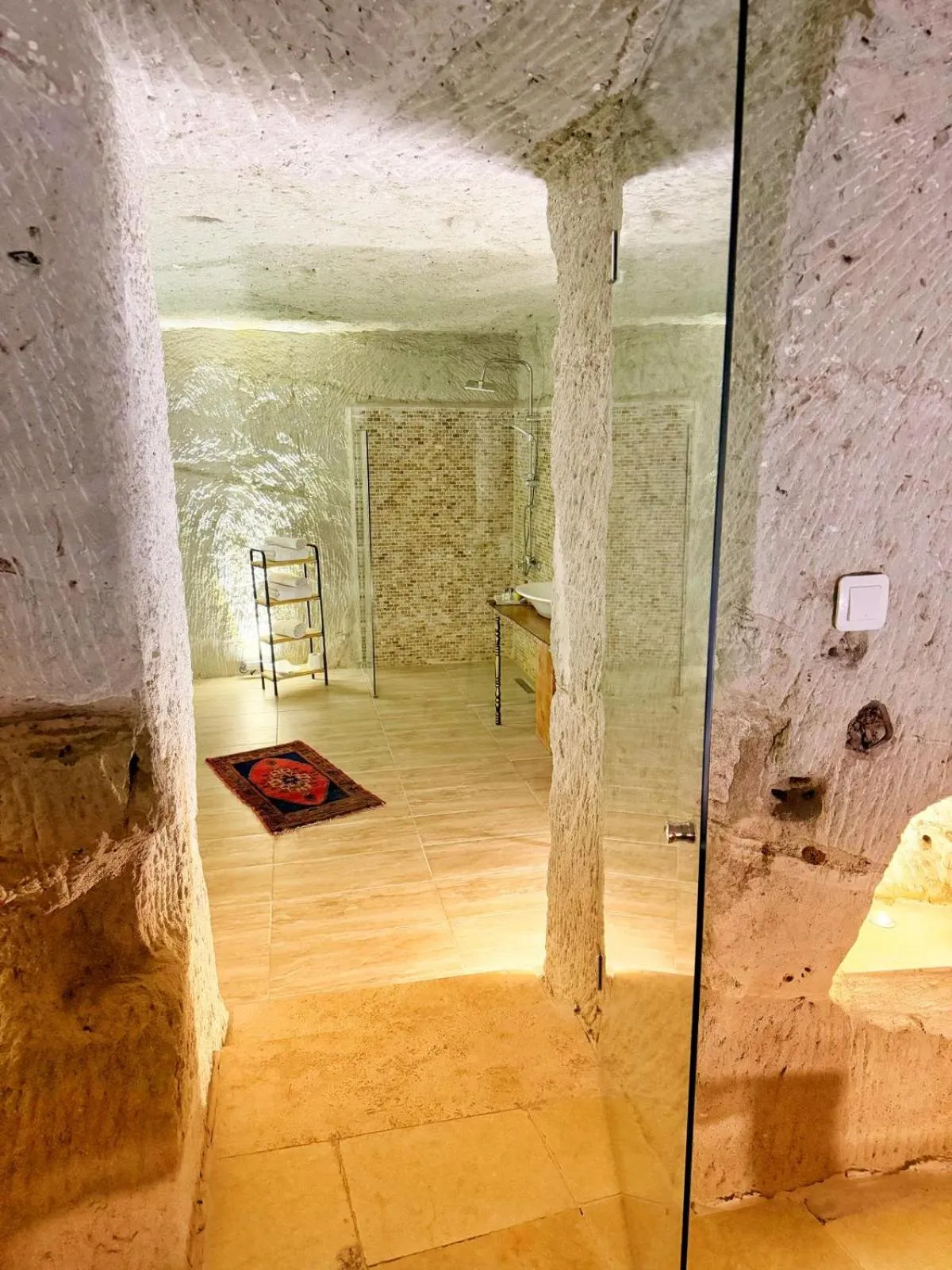 Bathroom in My Cave Suites