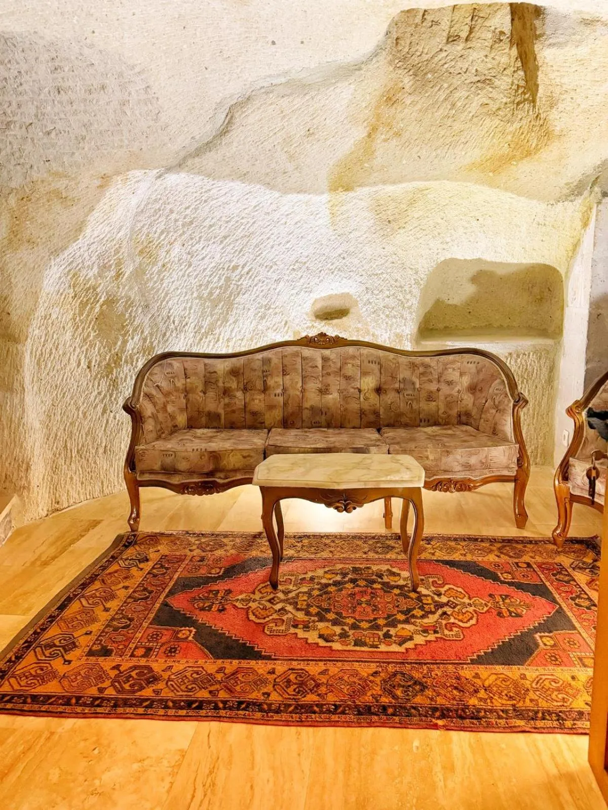 Living room in My Cave Suites