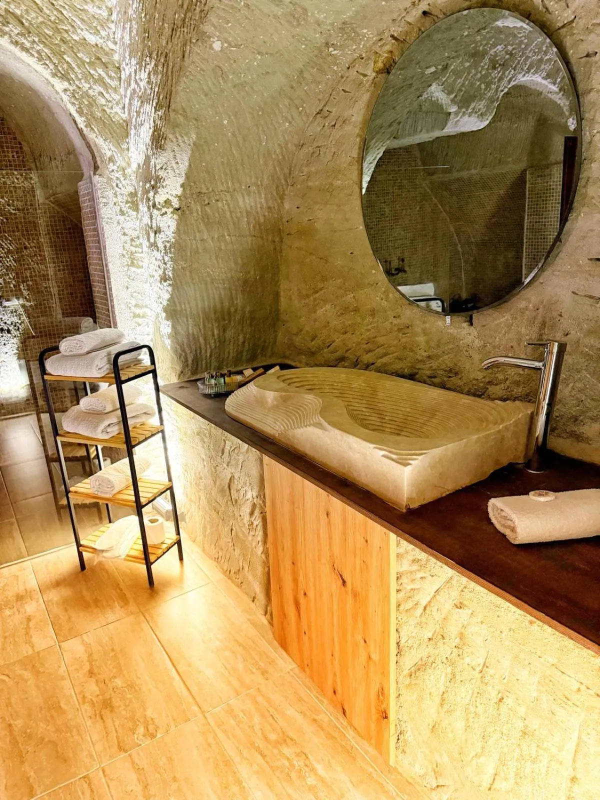 Bathroom in My Cave Suites