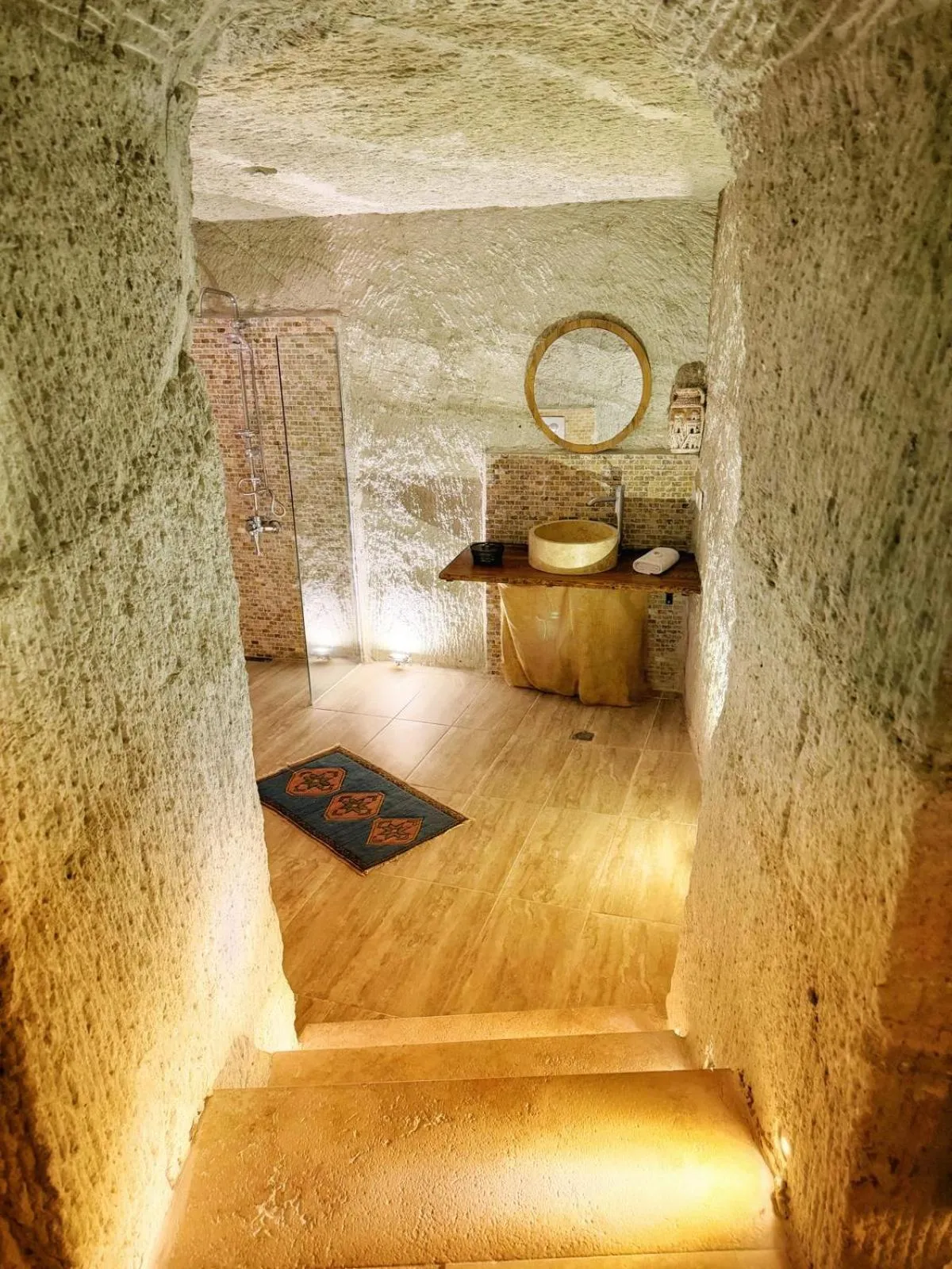 Bathroom in My Cave Suites