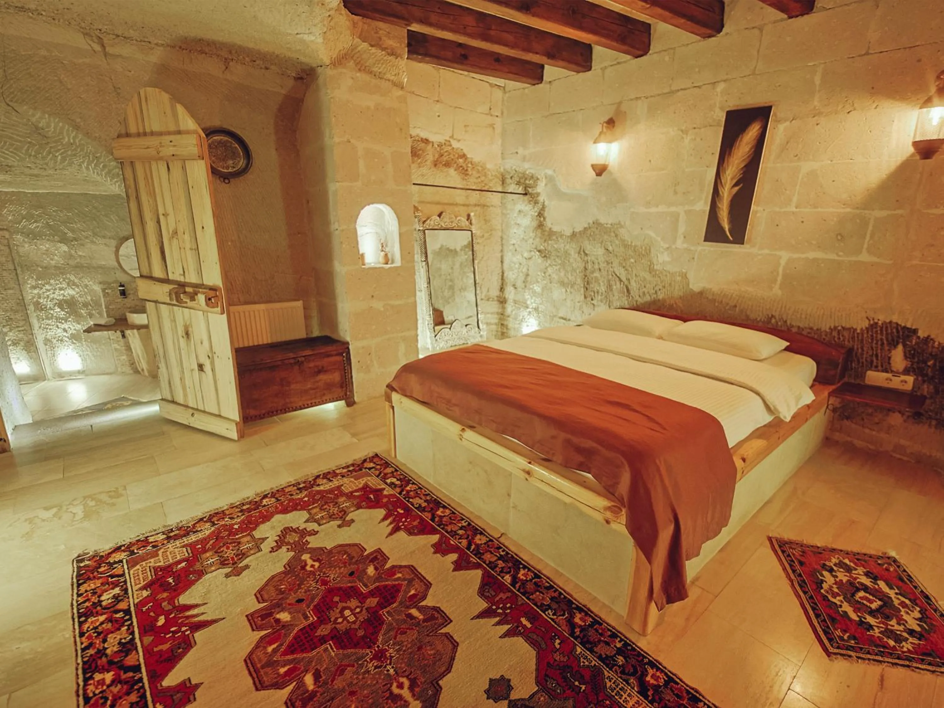 Photo of the whole room, Bed in My Cave Suites