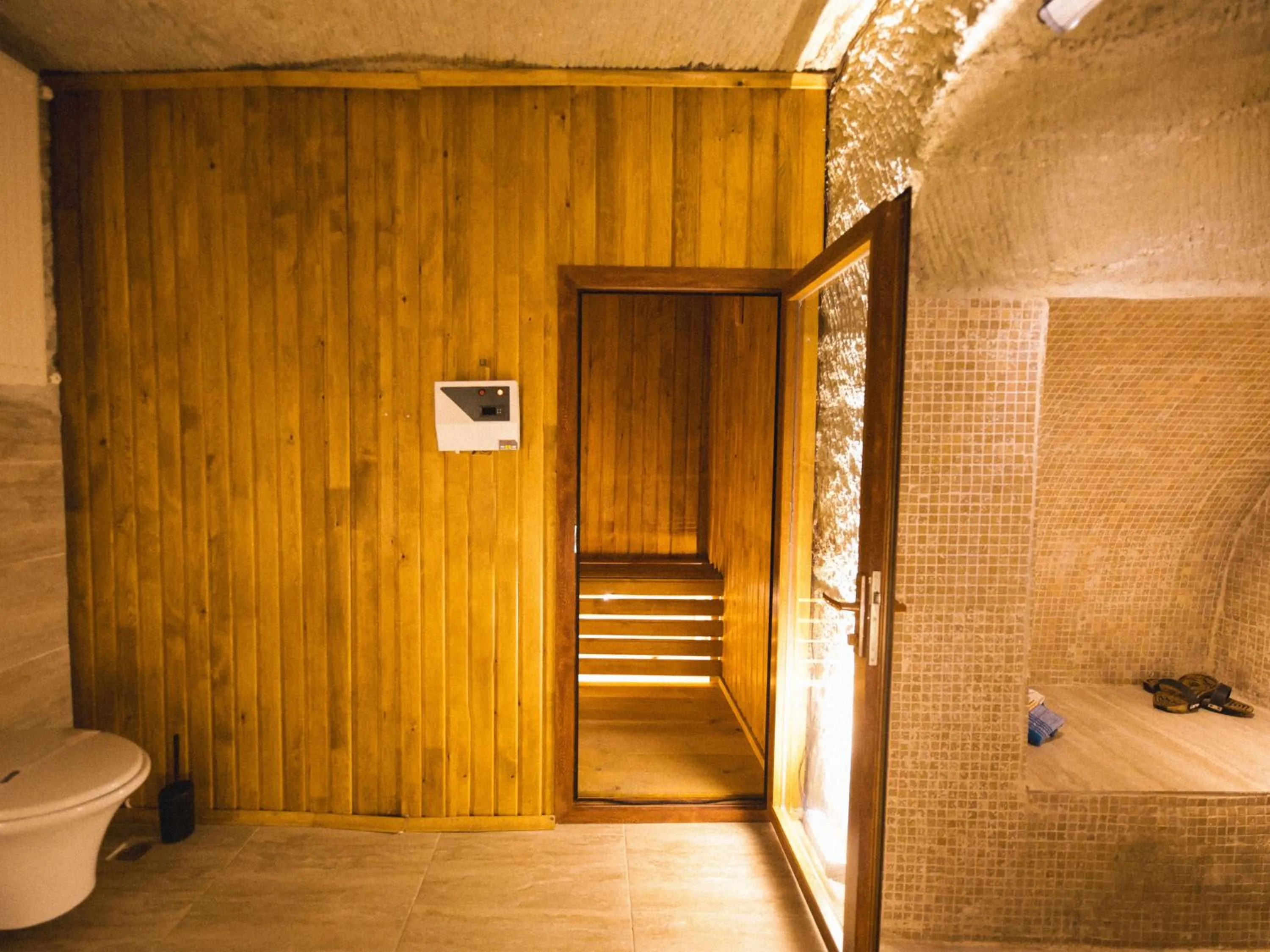 Toilet in My Cave Suites