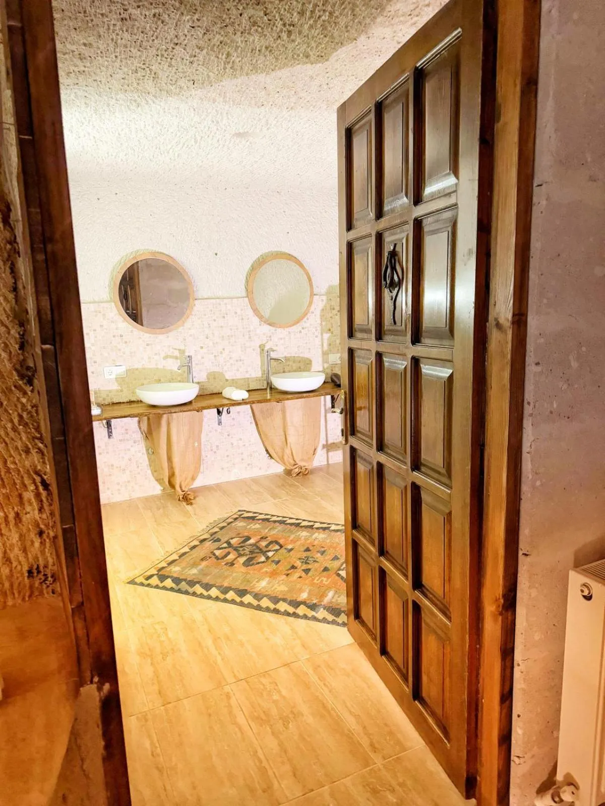 Bathroom, Bed in My Cave Suites