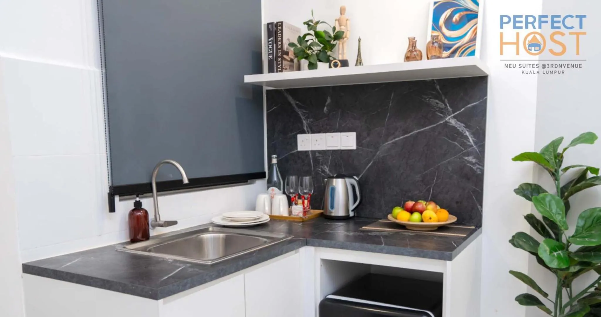 Kitchen or kitchenette in Neu Suites @ 3rdNvenue by Perfect Host