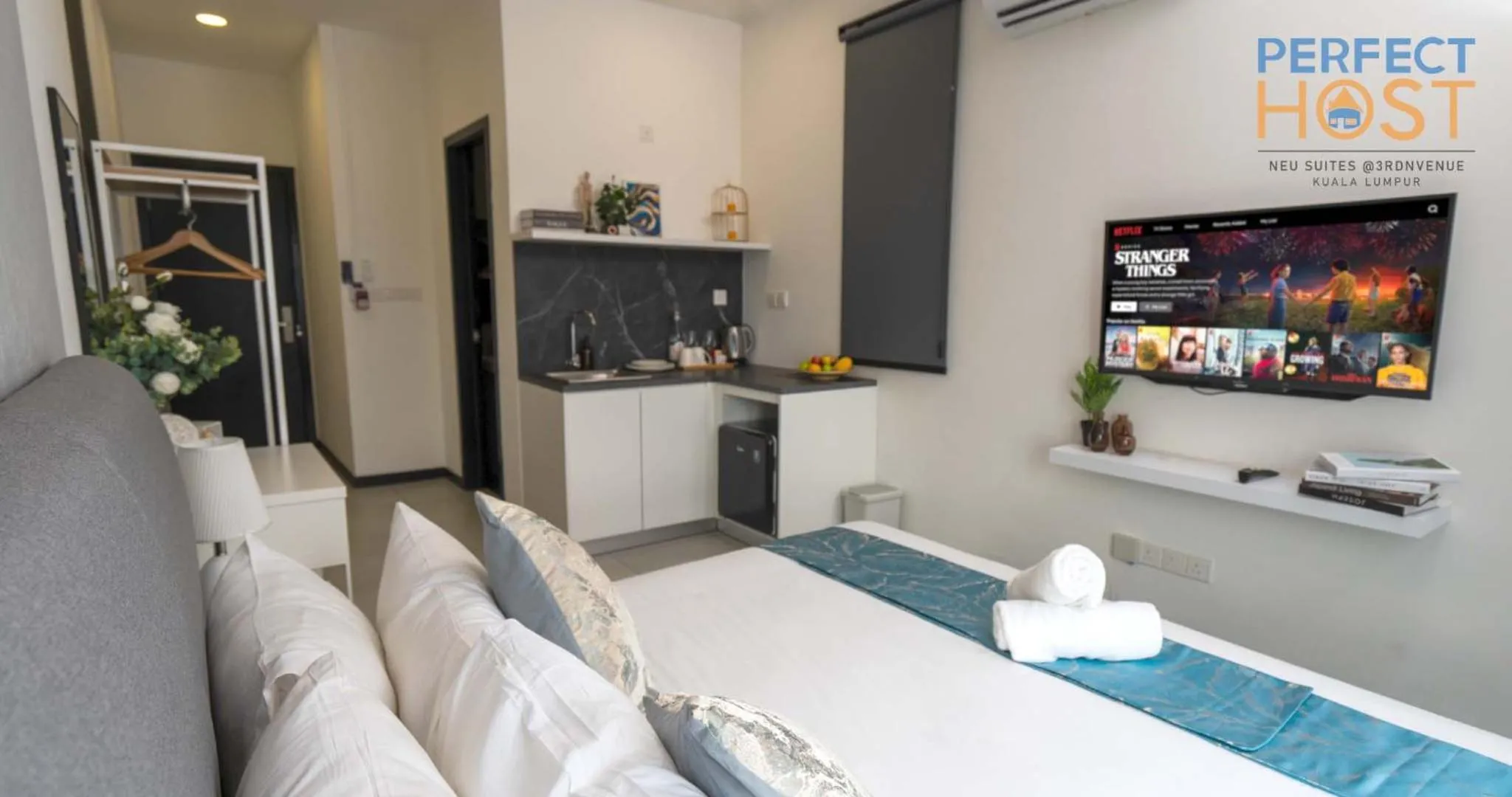 Bed in Neu Suites @ 3rdNvenue by Perfect Host