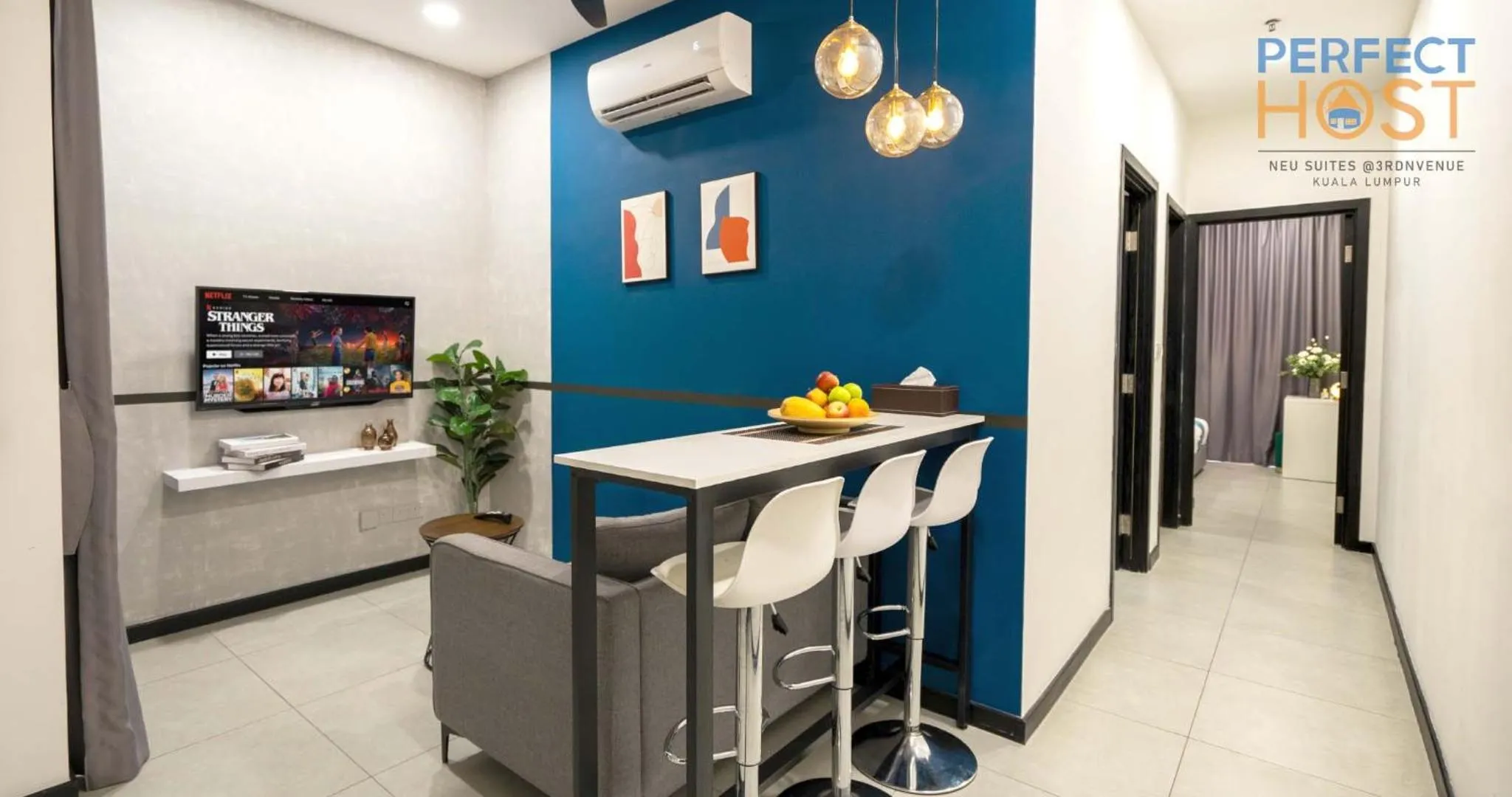 Communal lounge/ TV room in Neu Suites @ 3rdNvenue by Perfect Host