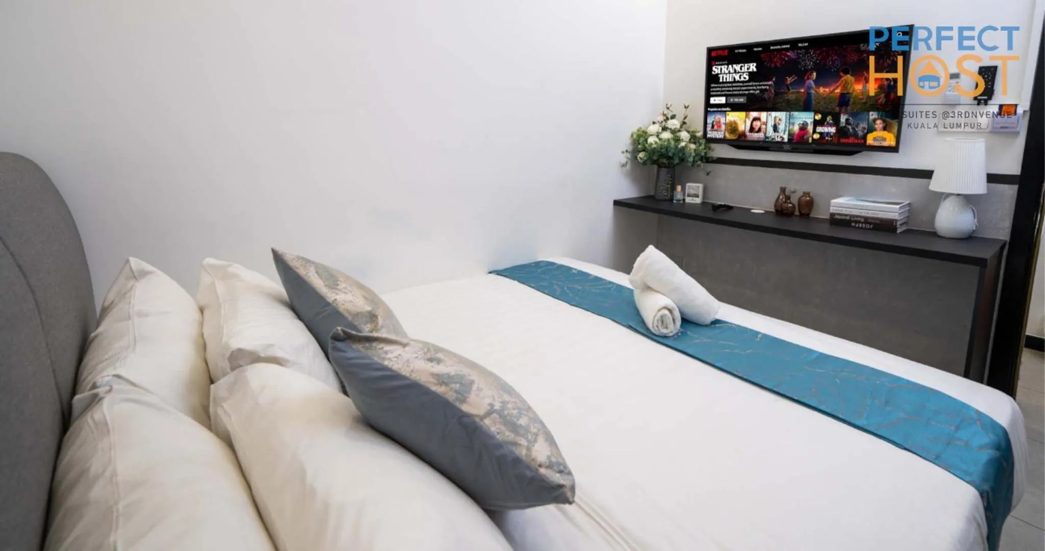 Bed in Neu Suites @ 3rdNvenue by Perfect Host