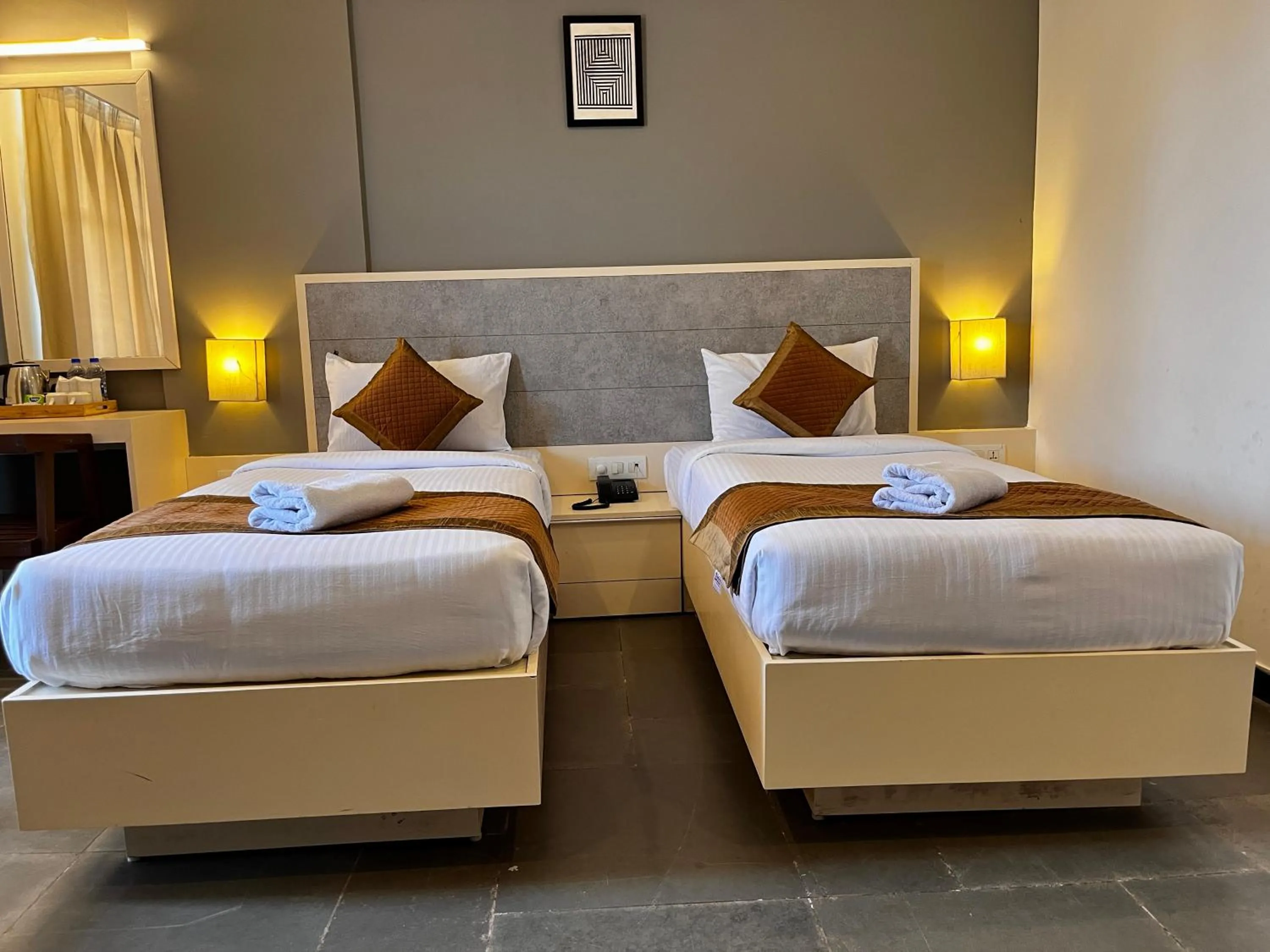 Bed in Hotel Dwarawata