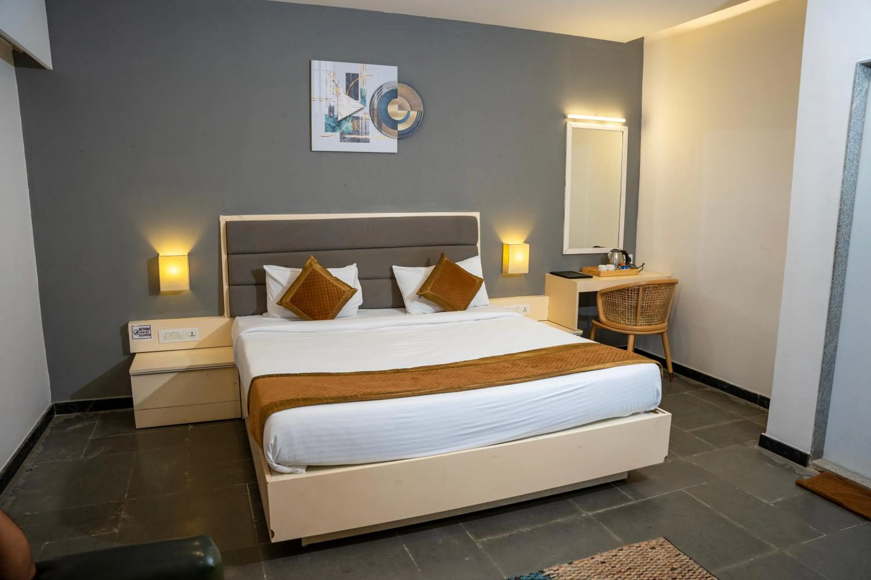 Bed in Hotel Dwarawata