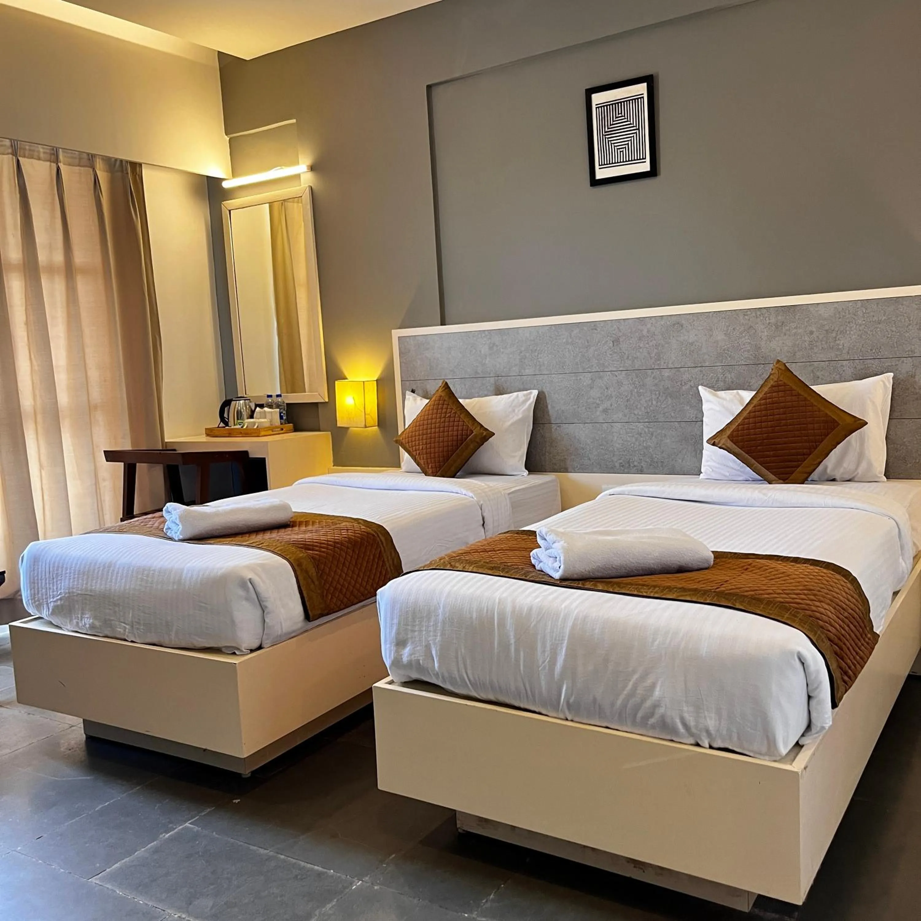 Bed in Hotel Dwarawata