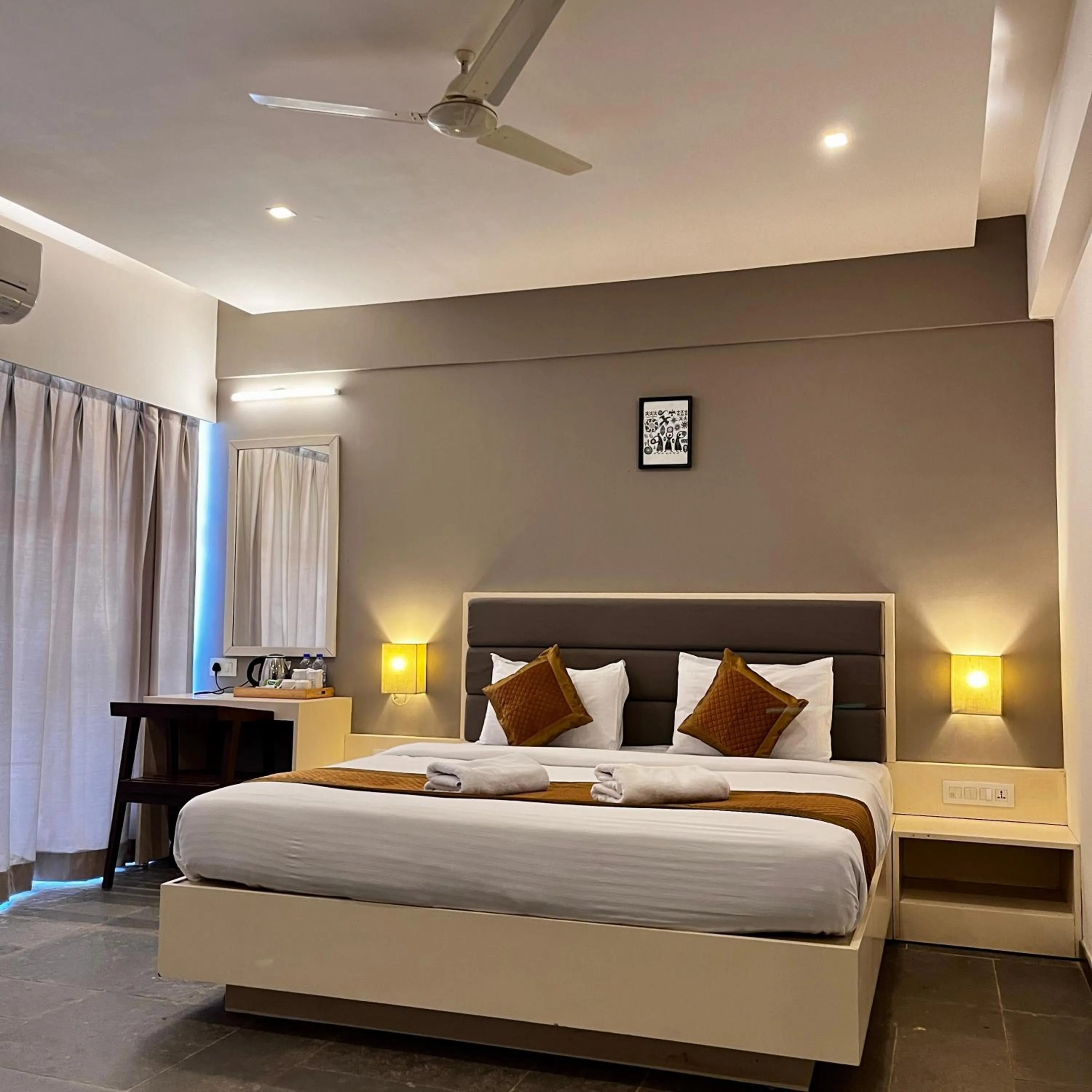 Bed in Hotel Dwarawata