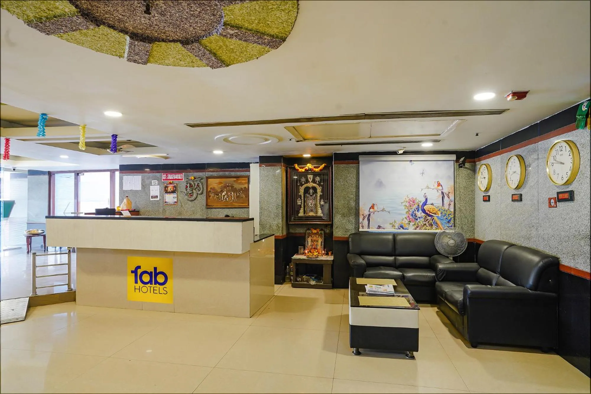 Lobby or reception in FabHotel Golden Way