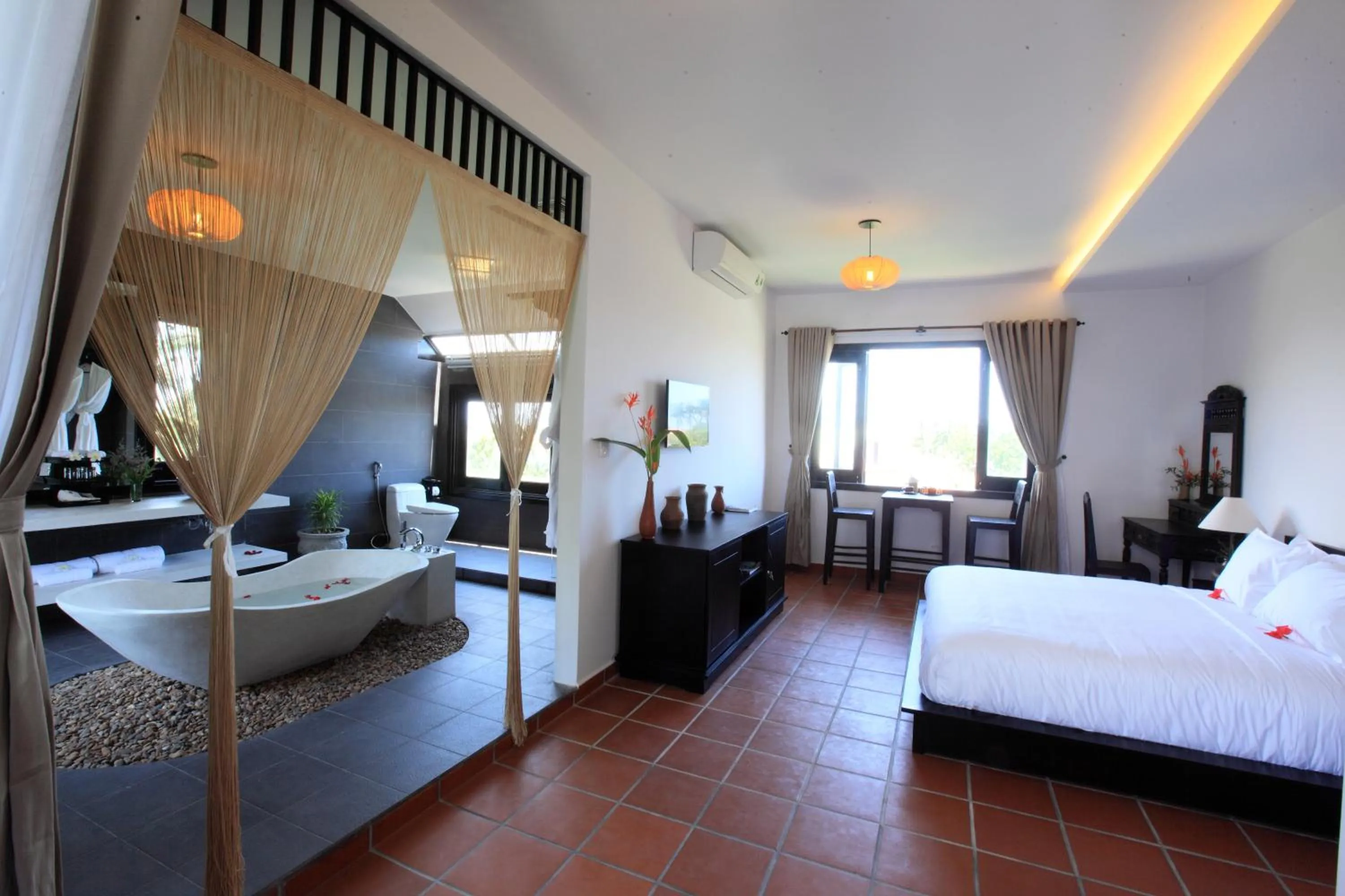 Decorative detail, Bed in East West Villa