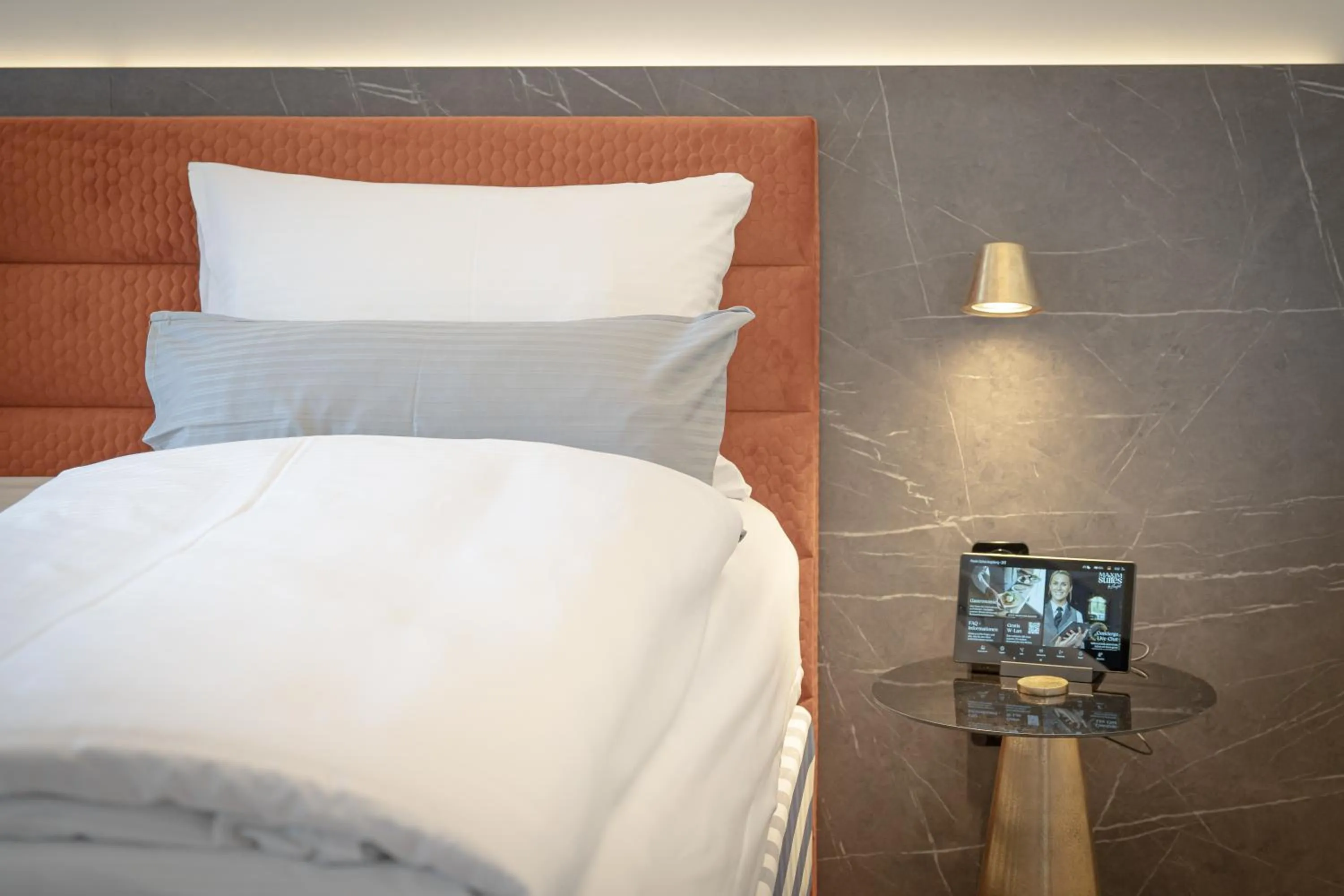 TV and multimedia, Bed in Maxim Suites by Elias Holl