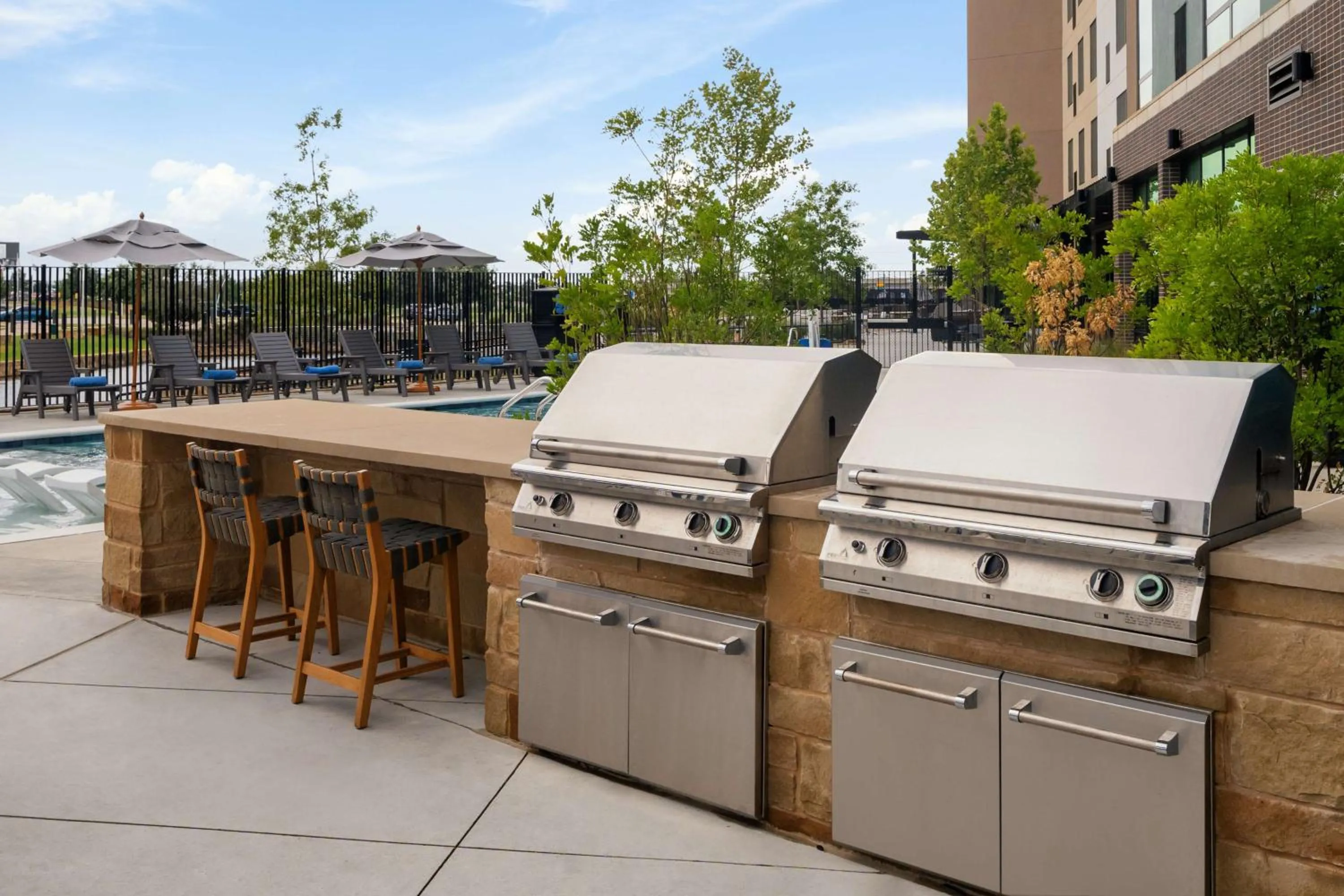 Patio in Homewood Suites By Hilton Grand Prairie At EpicCentral