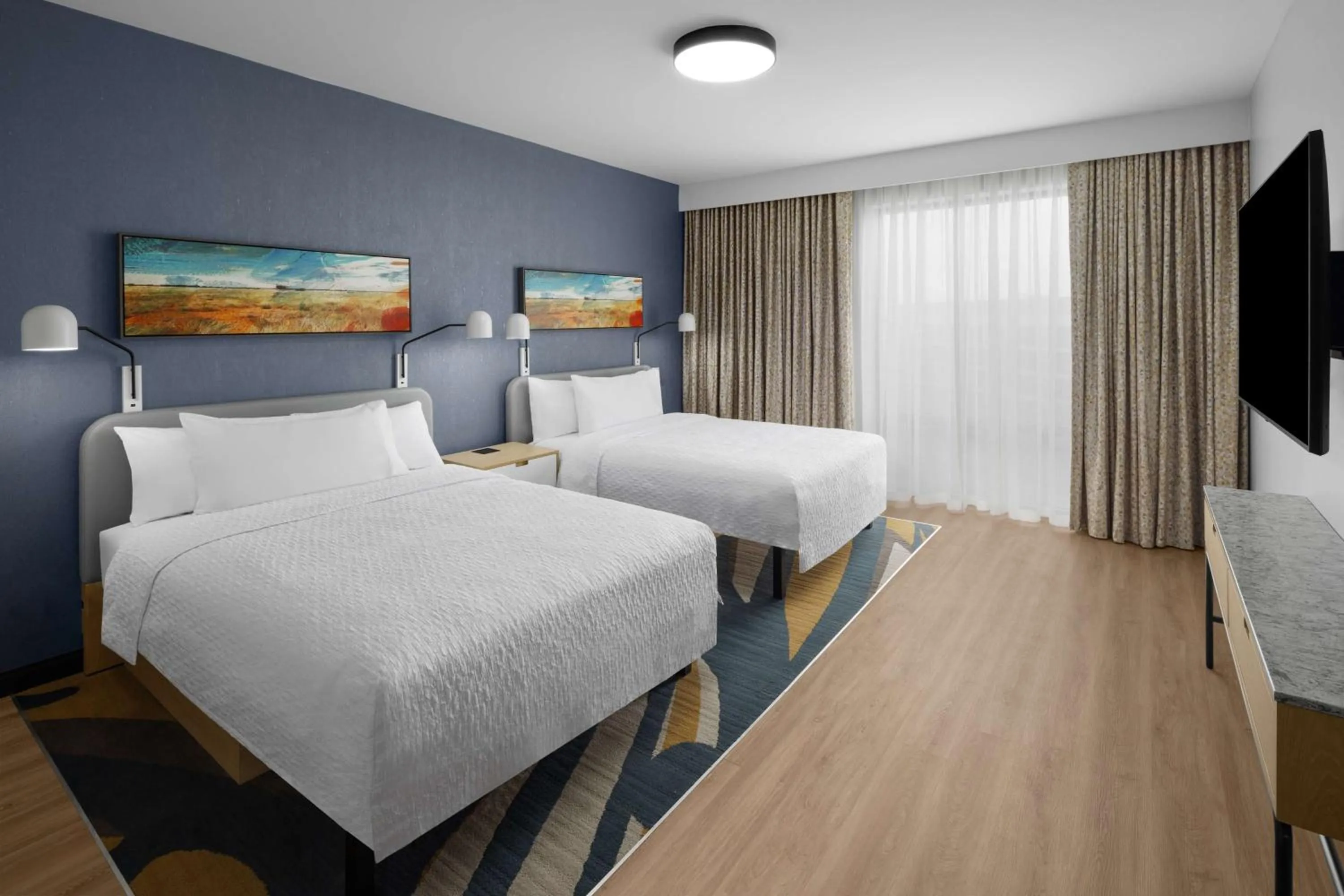 Bed in Homewood Suites By Hilton Grand Prairie At EpicCentral