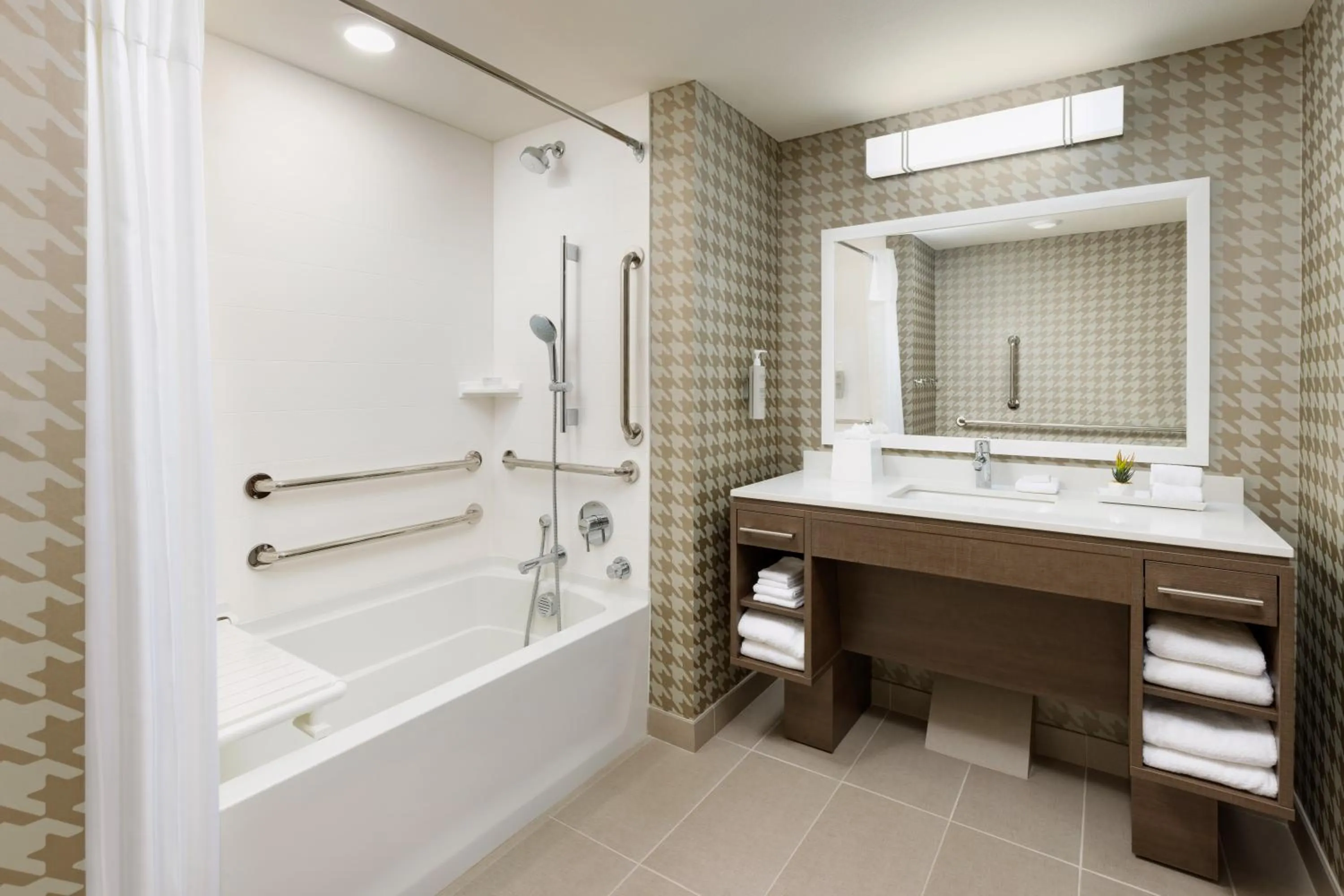 Bathroom in Home2 Suites By Hilton Lake Mary Orlando