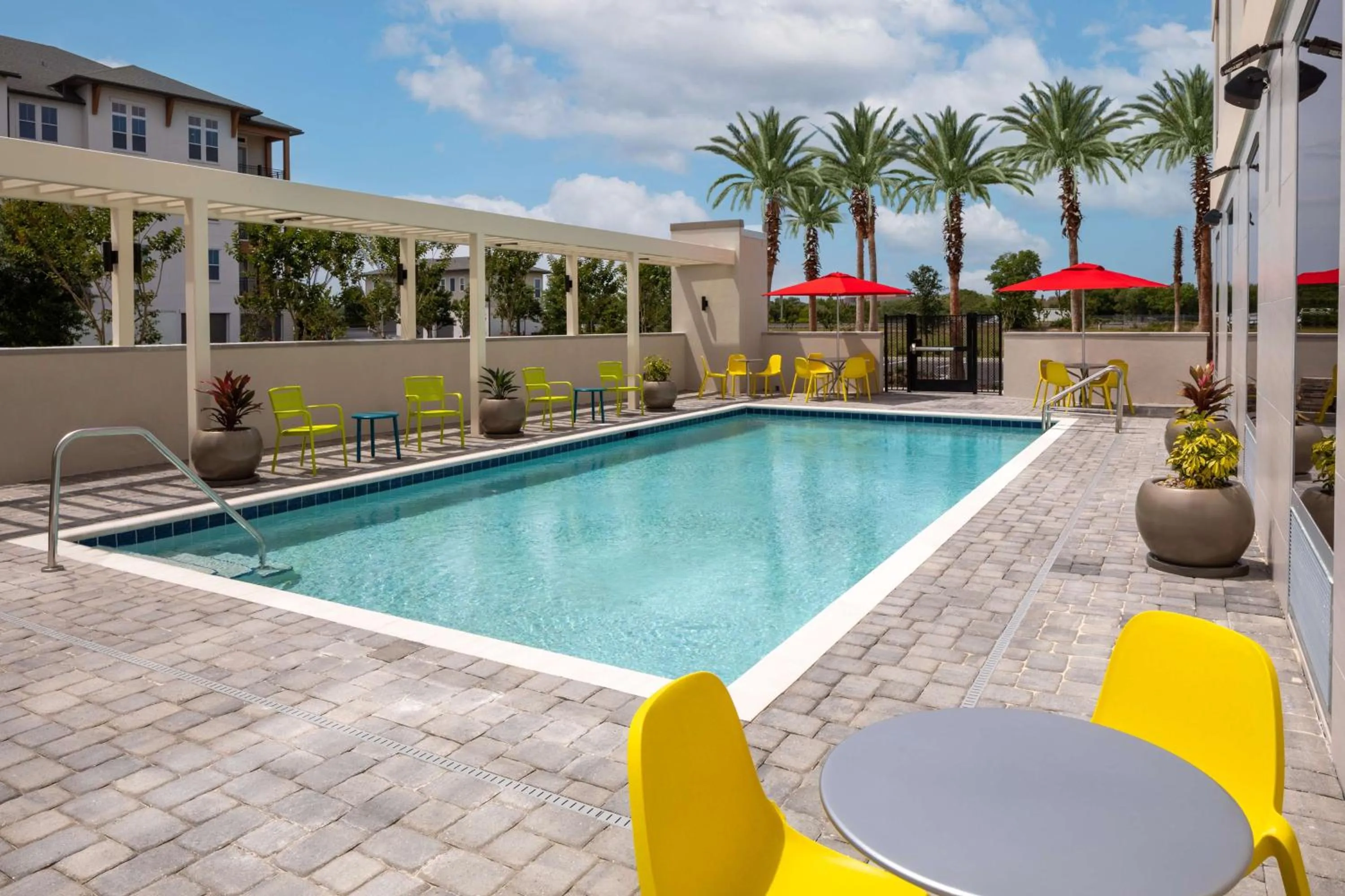 Pool view in Home2 Suites By Hilton Lake Mary Orlando