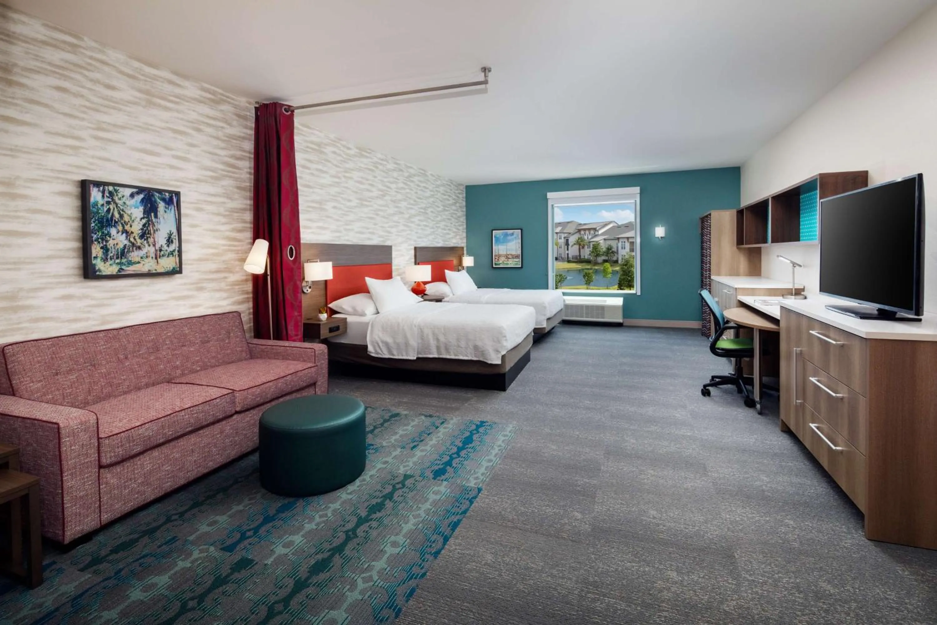 Bed in Home2 Suites By Hilton Lake Mary Orlando