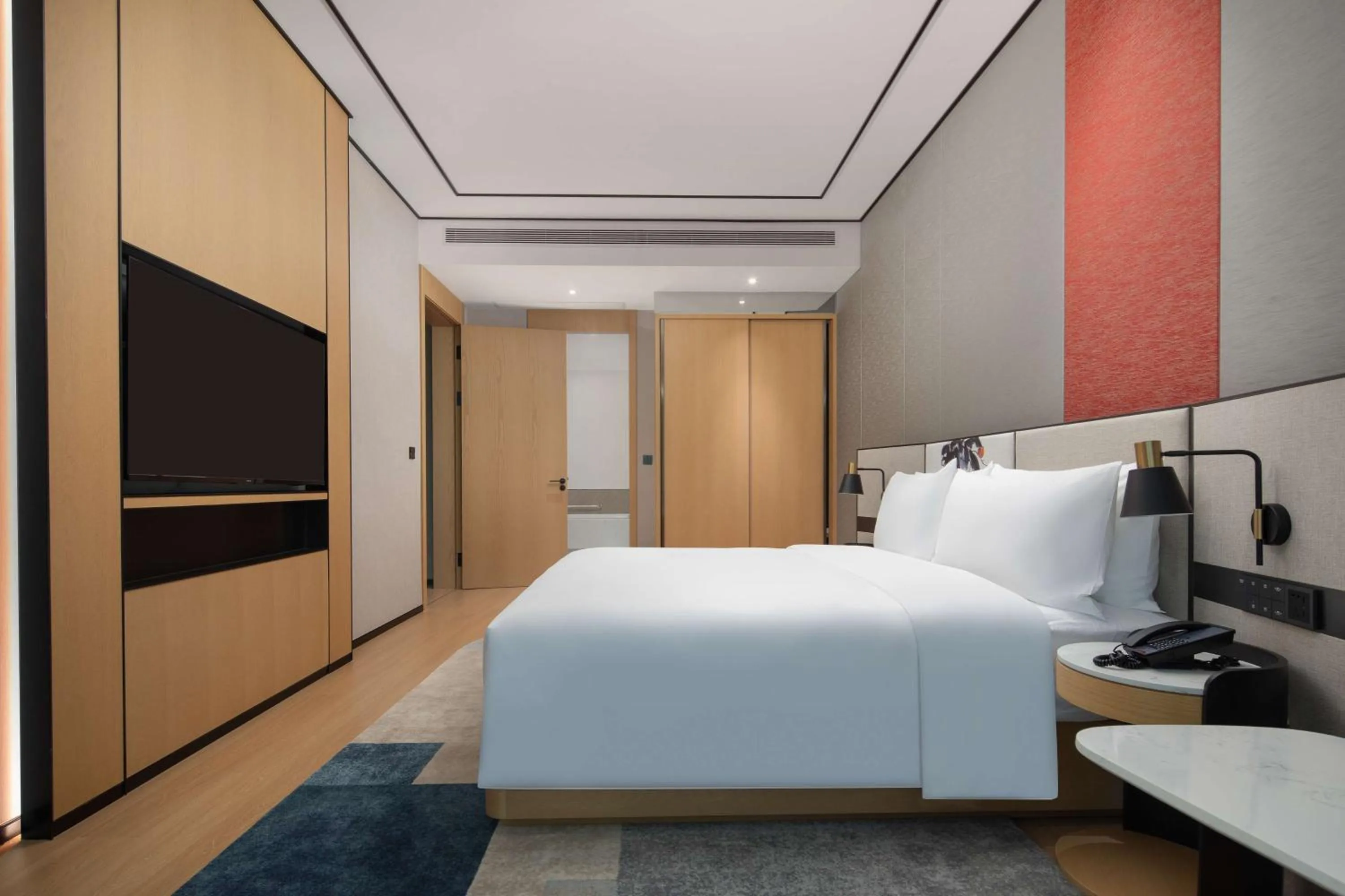 Bed in Hilton Garden Inn Shenzhen Guangming Hongqiao Park