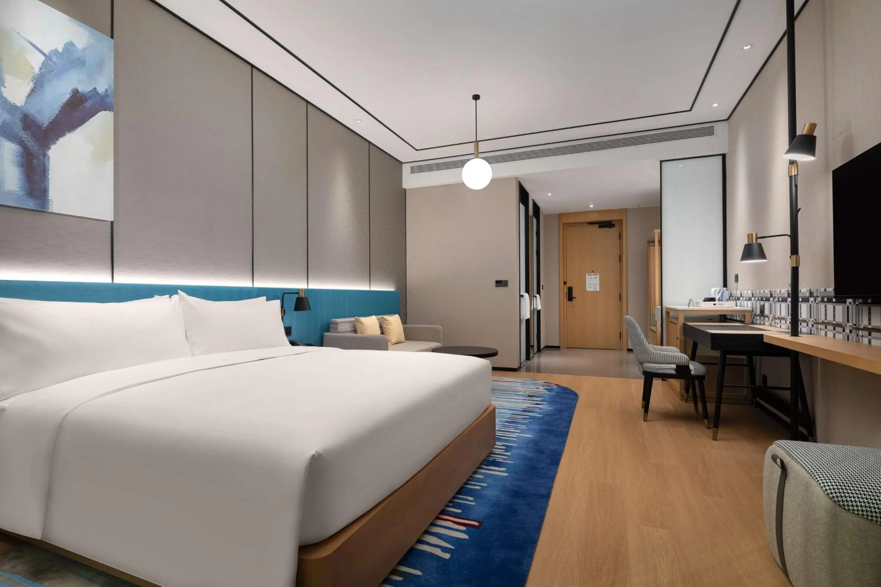 Bed in Hilton Garden Inn Shenzhen Guangming Hongqiao Park