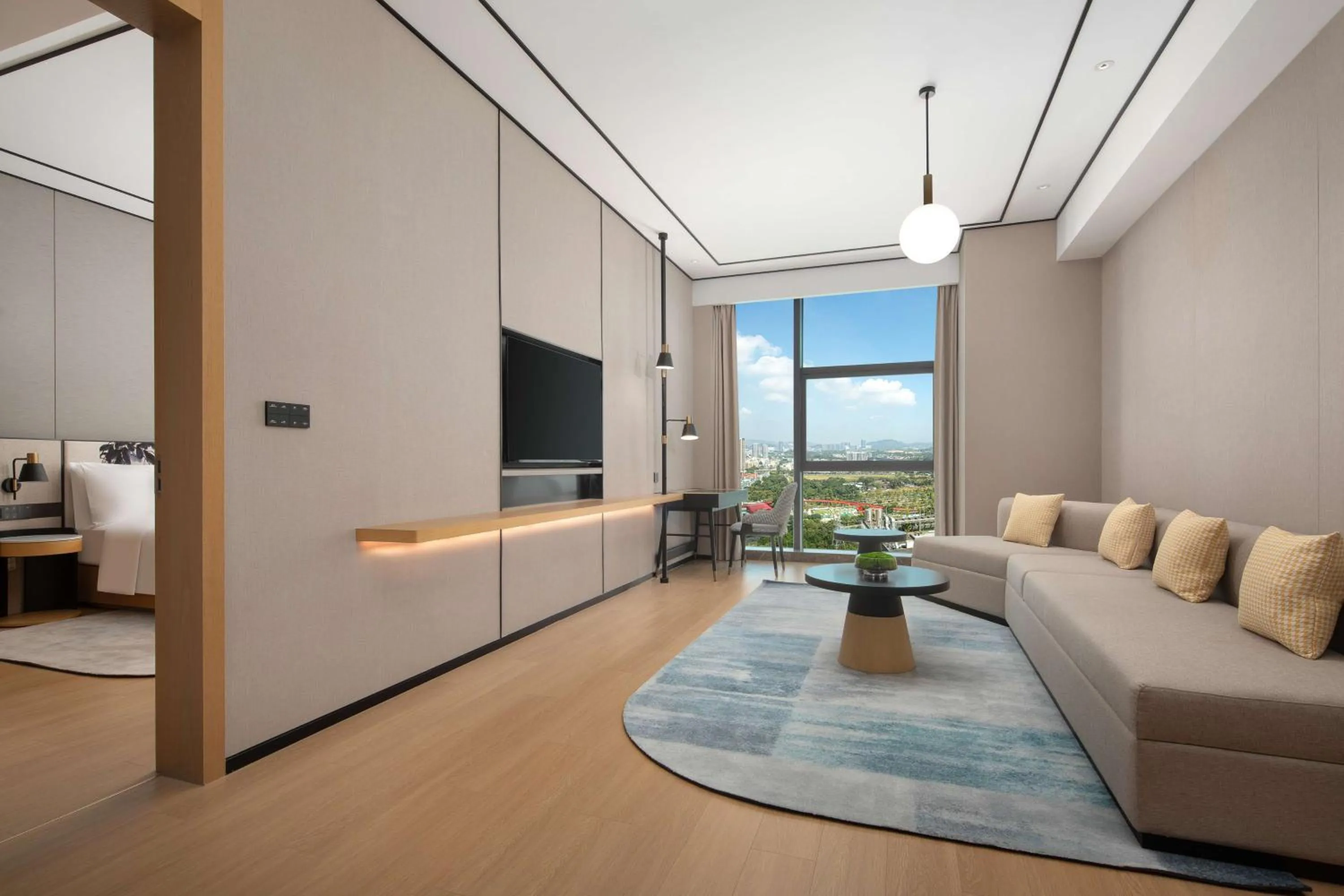Living room in Hilton Garden Inn Shenzhen Guangming Hongqiao Park